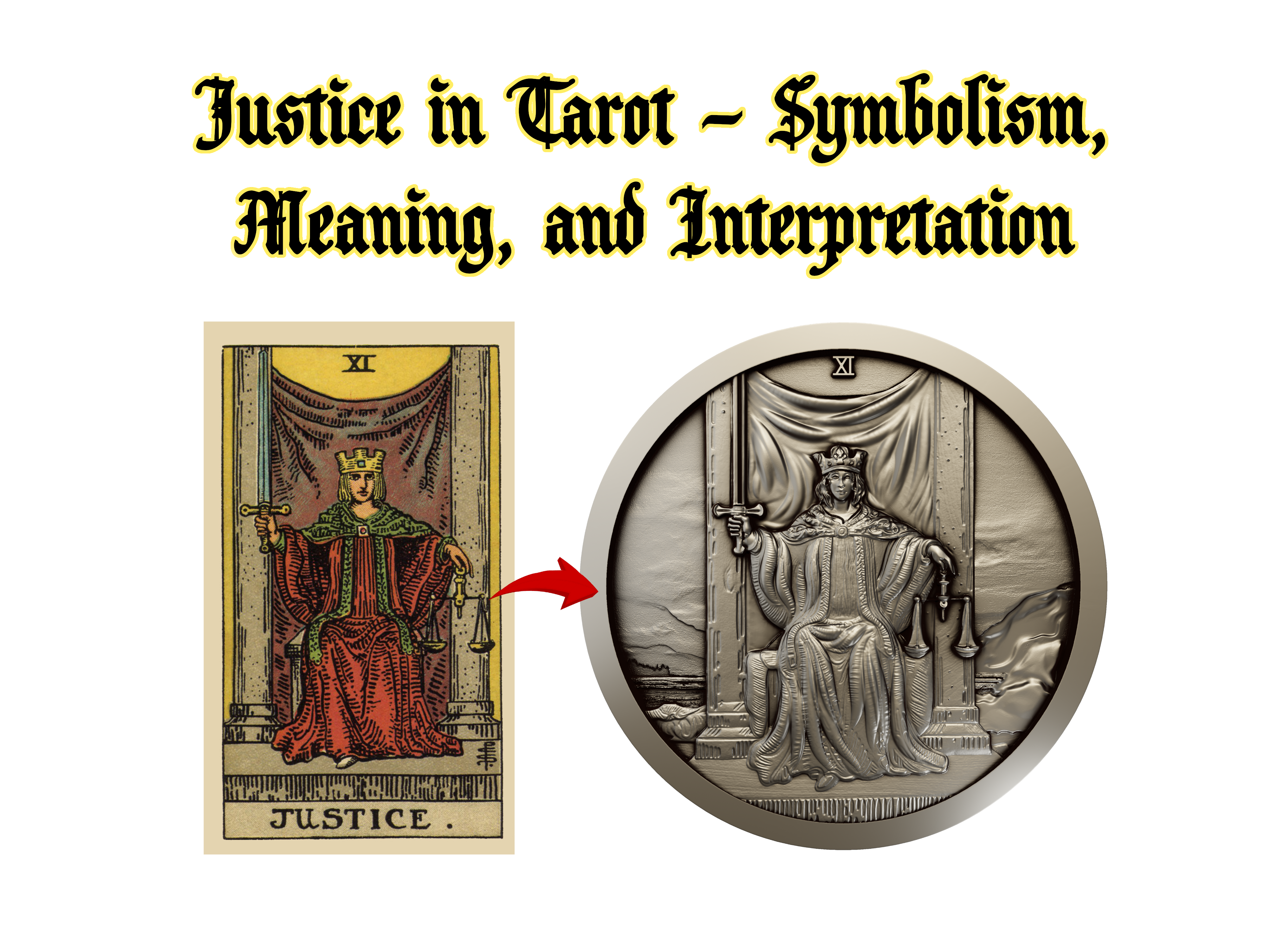 Justice in Tarot – Symbolism, Meaning, and Interpretation