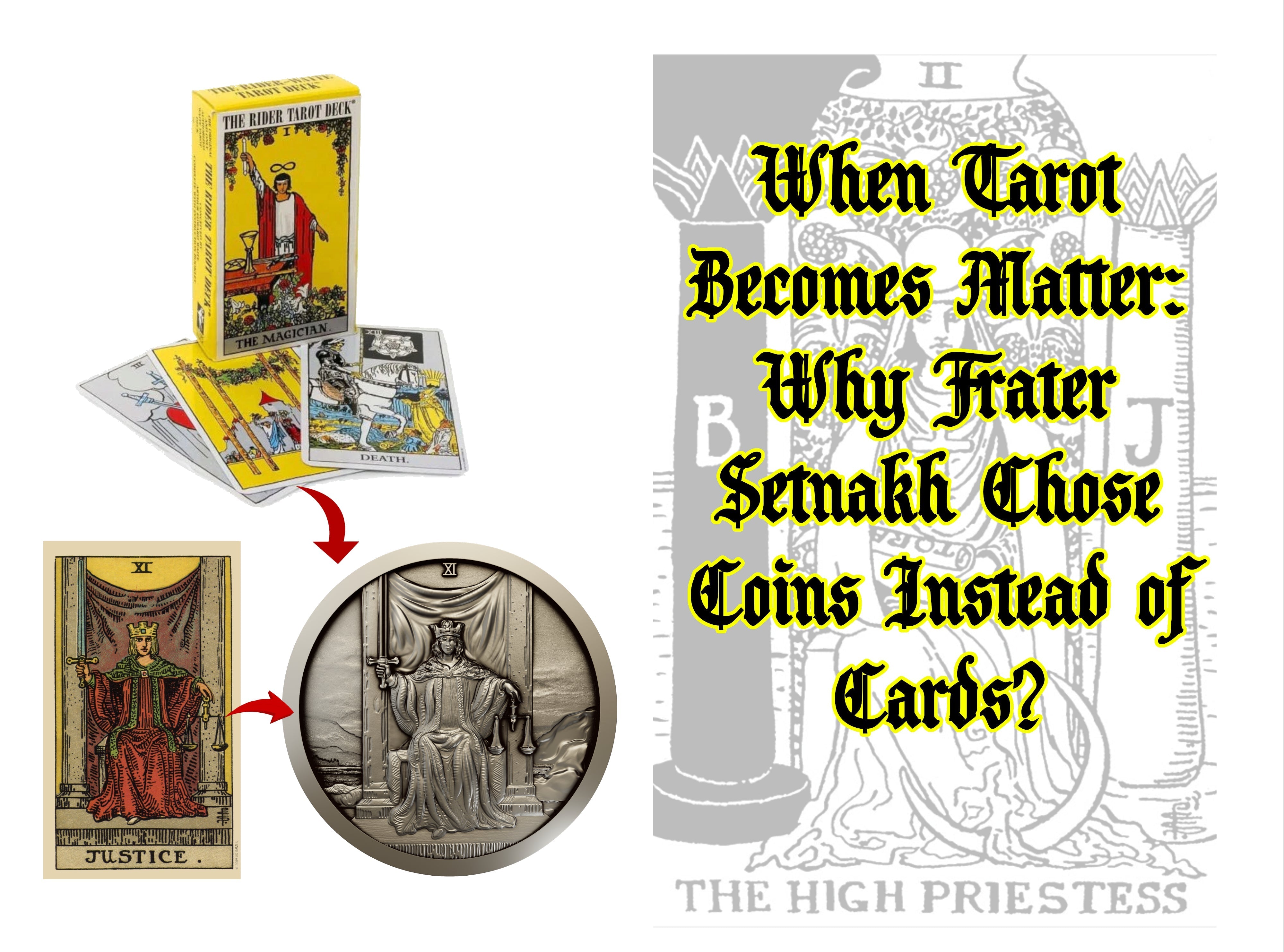 When Tarot Becomes Matter: Why Frater Setnakh Chose Coins Instead of Cards?