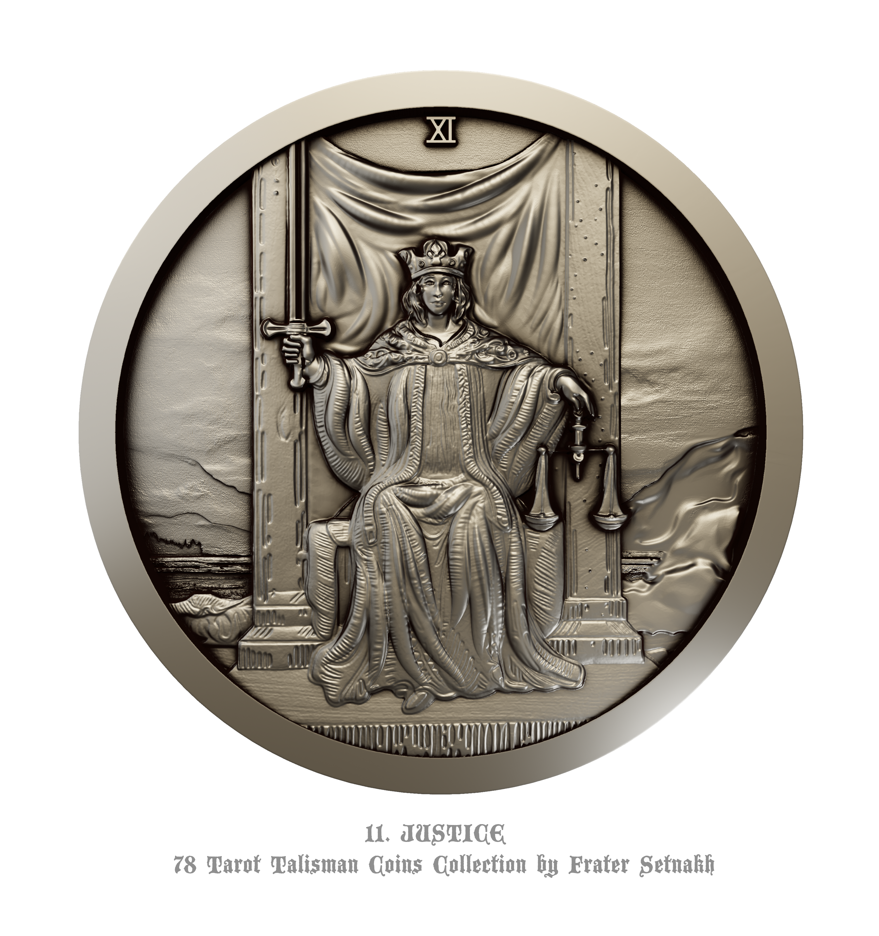 Tarot Coin Collection – World’s First Complete Rider–Waite Inspired Coin Set by Frater Setnakh – PRE-ORDERS - Shipping in October '25 - Divination Coins - Oracle Coins