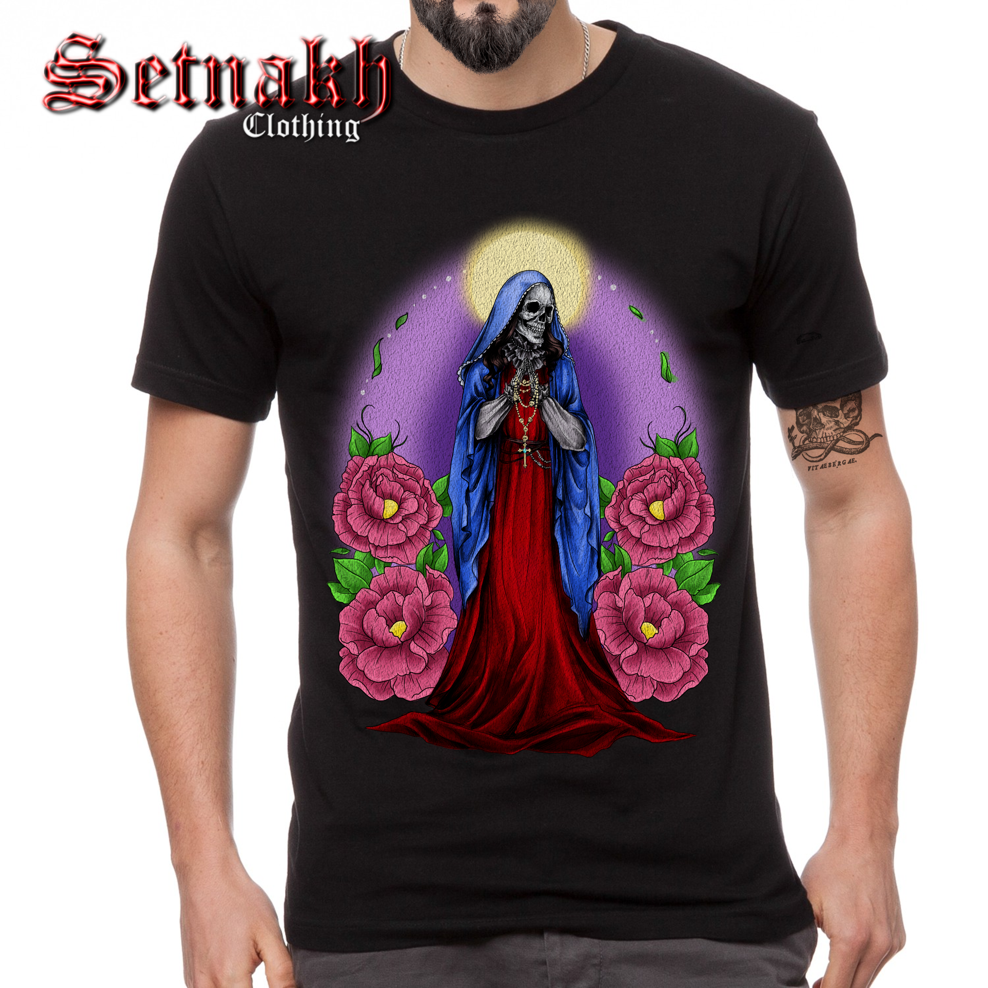 Santa Muerte Occult Heat Transfer Print for your Clothes / 3 Designs Available #435