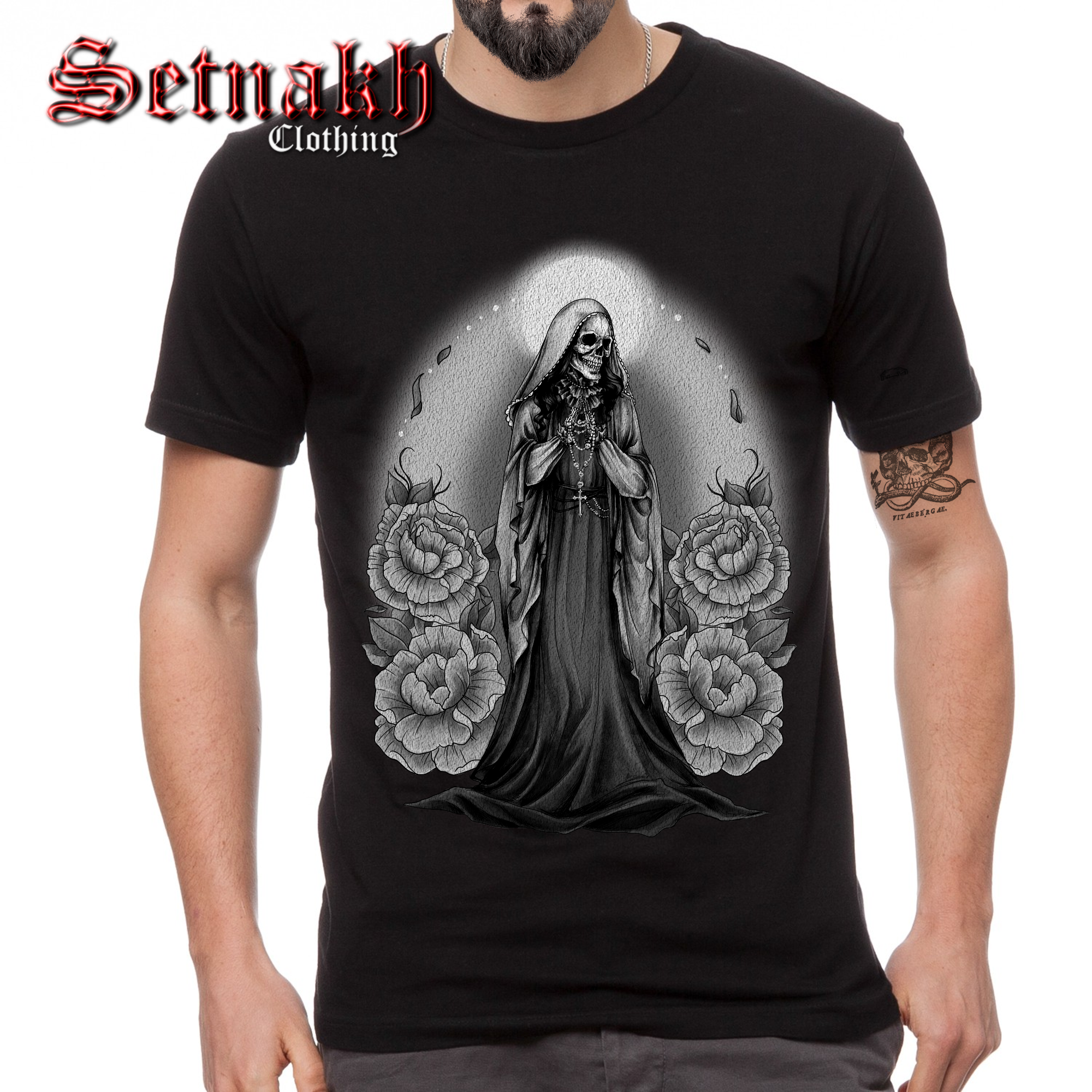Santa Muerte Occult Heat Transfer Print for your Clothes / 3 Designs Available #435