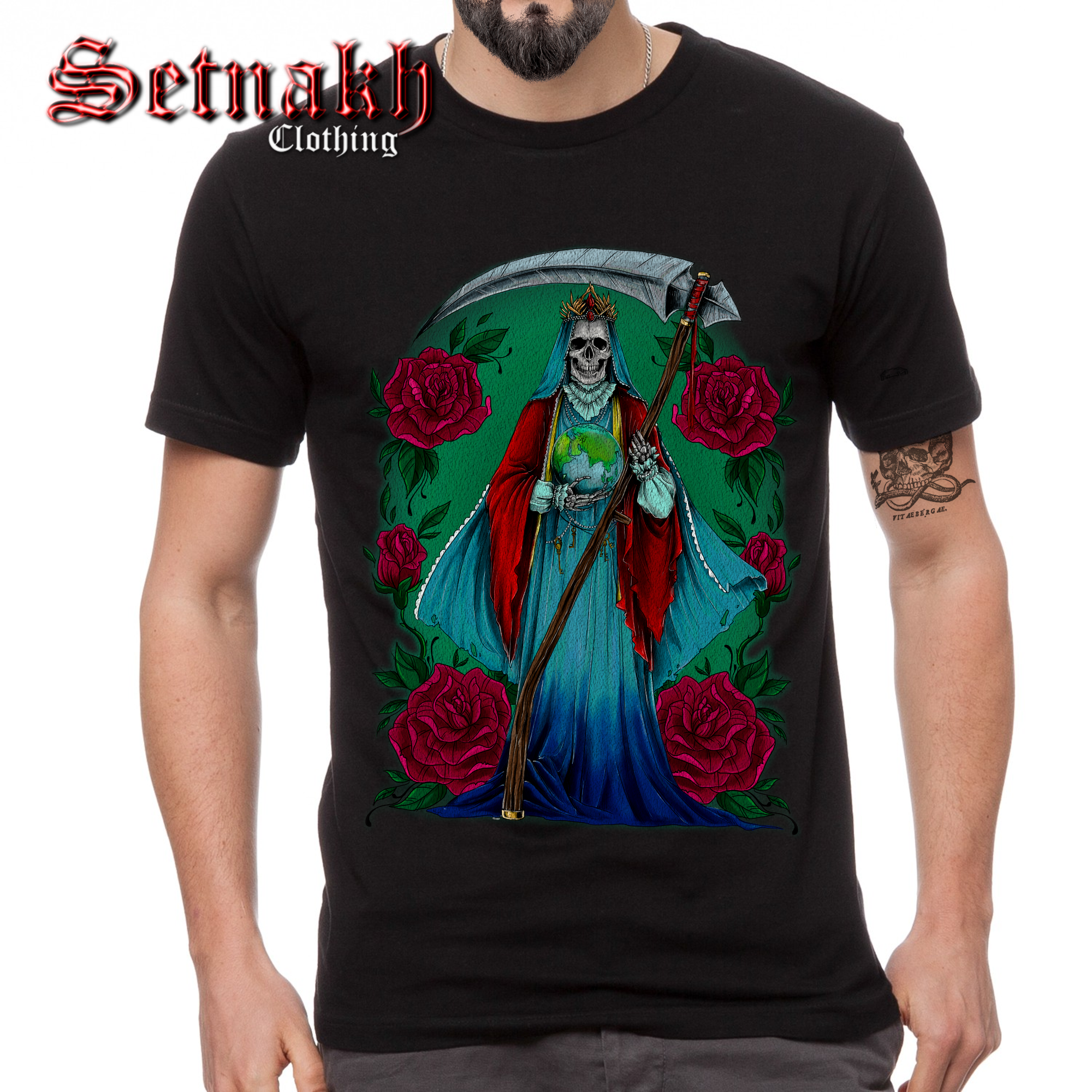 Santa Muerte Occult Heat Transfer Print for your Clothes / 3 Designs Available #435