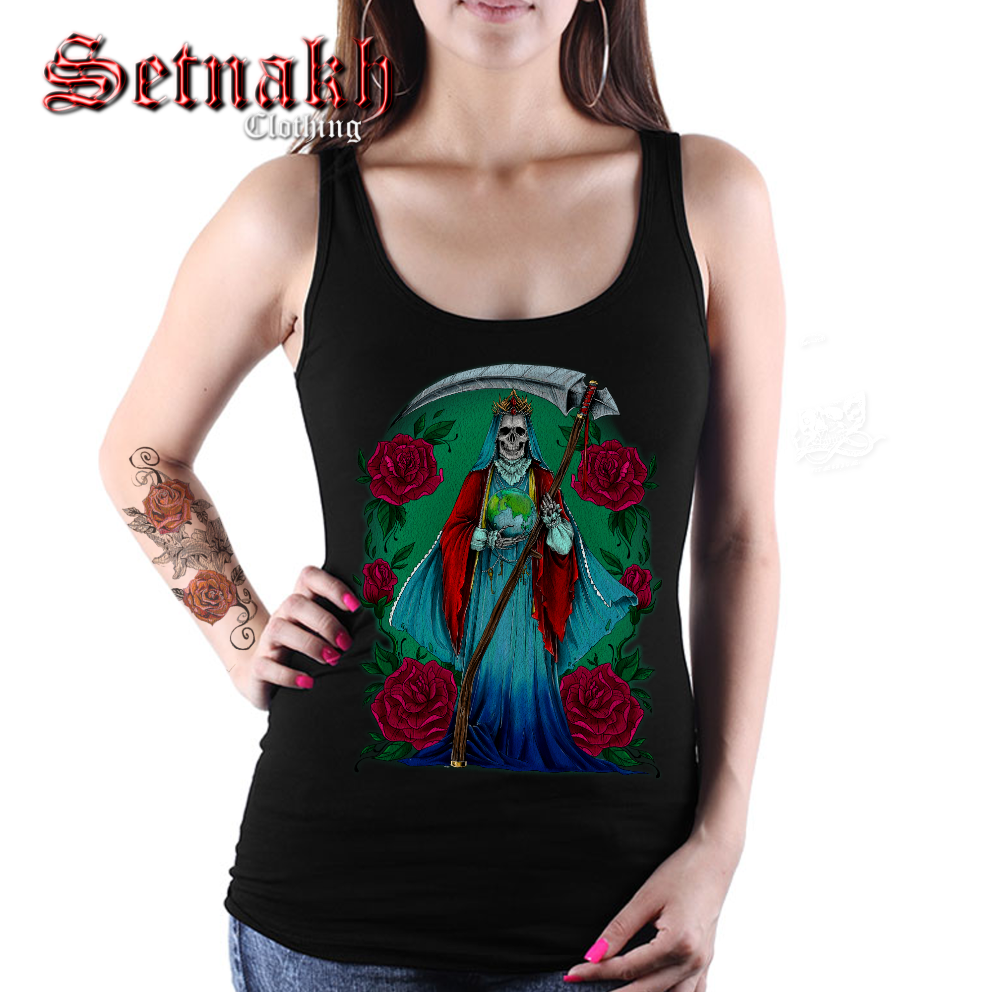 Santa Muerte Occult Heat Transfer Print for your Clothes / 3 Designs Available #435
