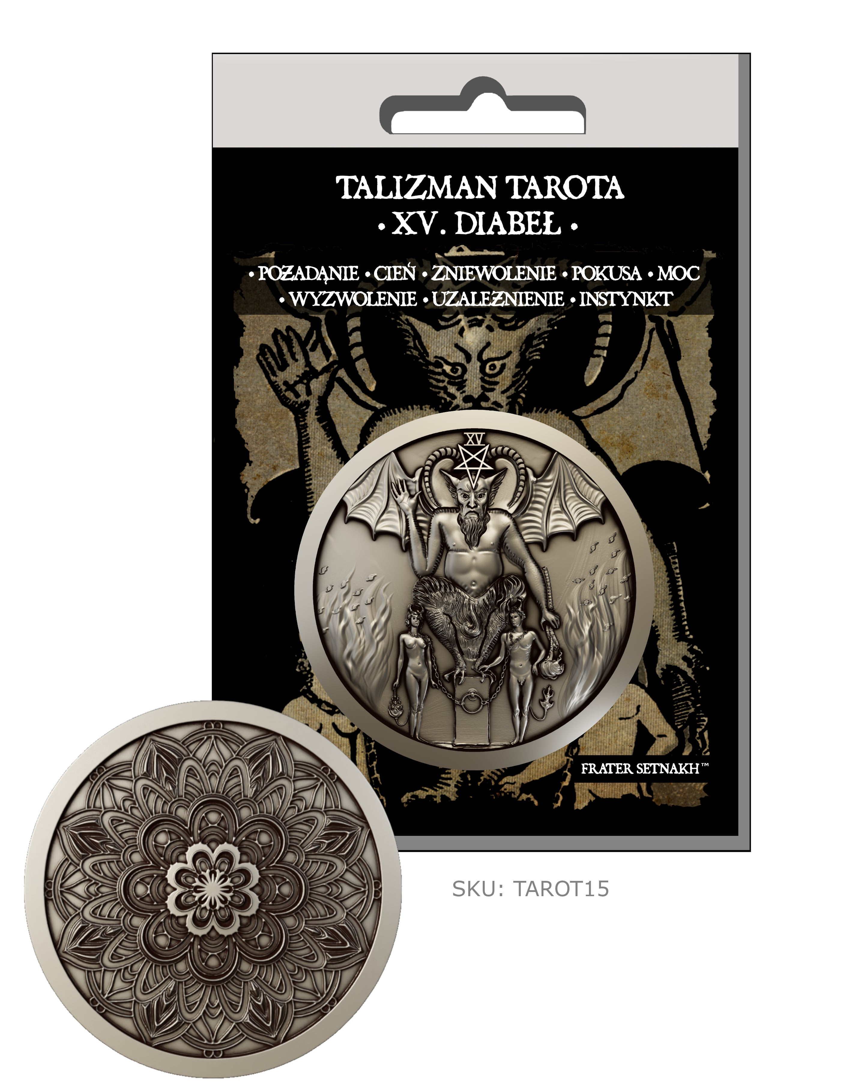 22 Talizmany Monety Tarota Rider-Waite-Smith + 22 Kart Opisowych + Etui PVC | Kolekcjonerski Zestaw Talizmanów
