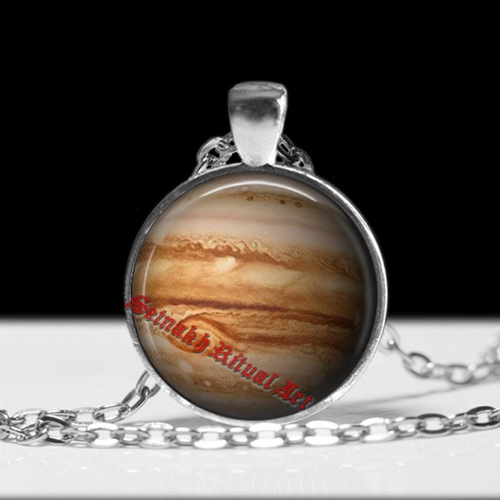 Jupiter pendant Astrology necklace Planet jewelry Magic jewellery #433.5