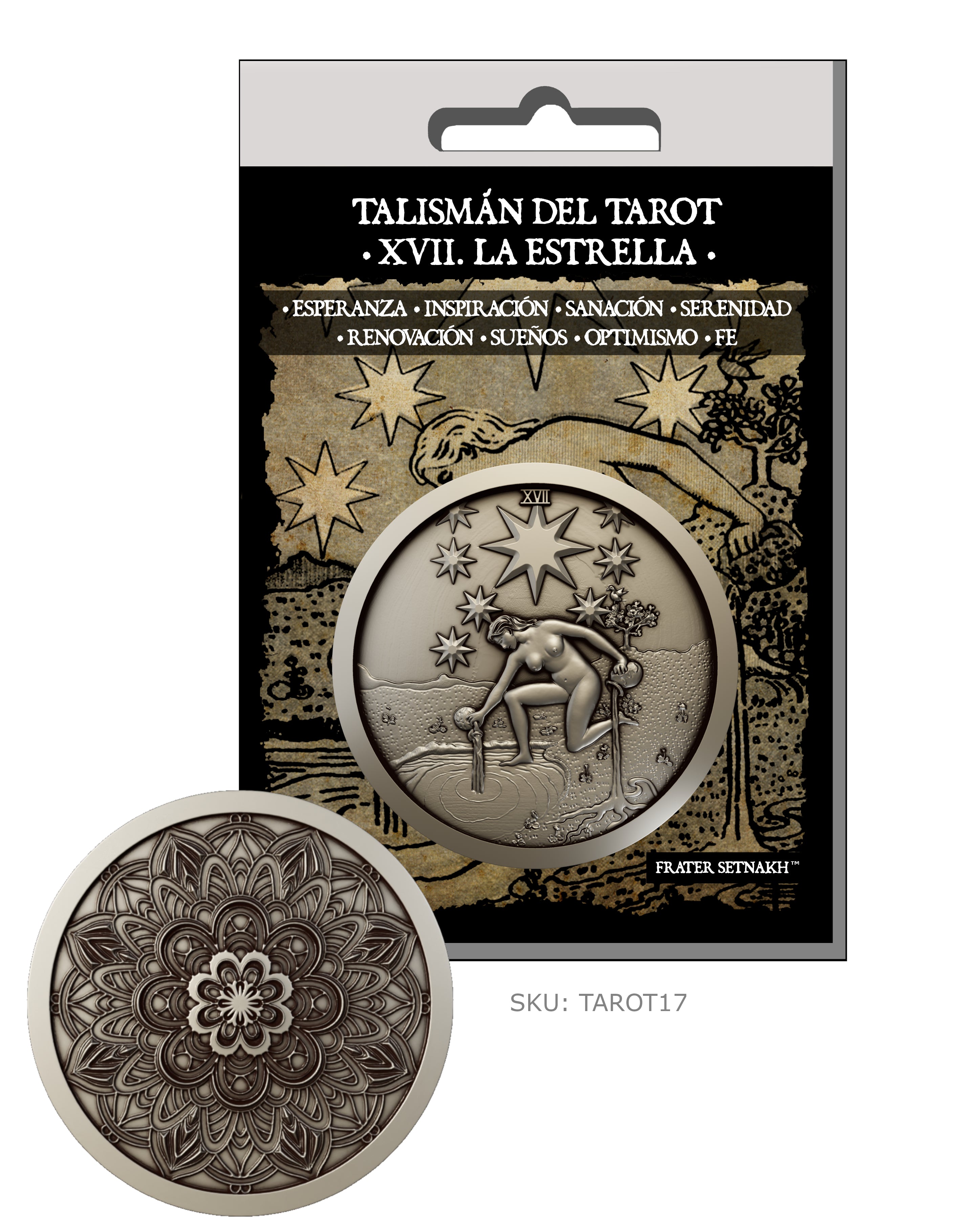22 Monedas-Talismán del Tarot + 22 Cartas Descriptivas + Láminas de PVC | Minoristas: soliciten descuentos mayoristas de hasta el 50%