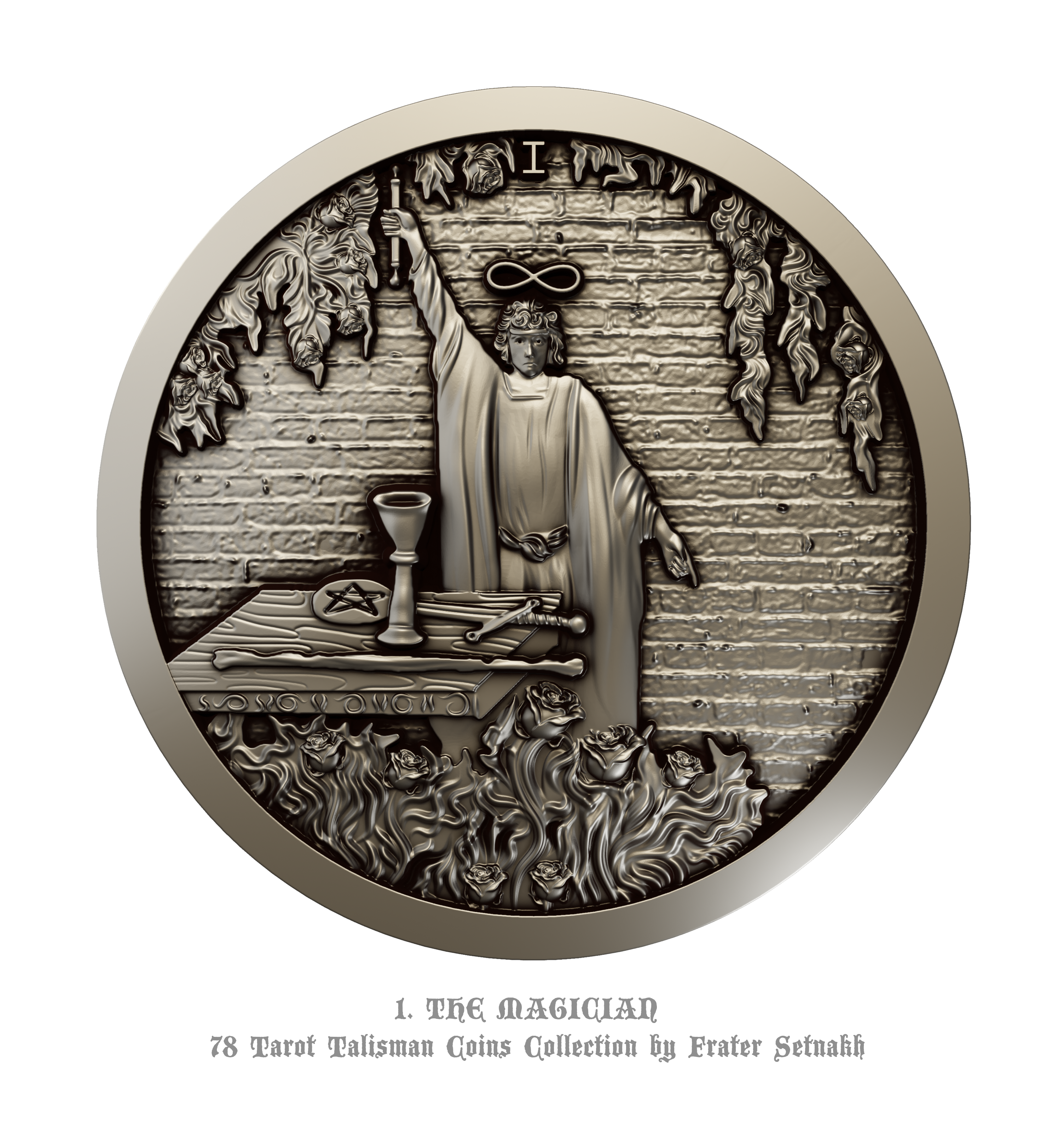 Tarot Coin Collection – World’s First Complete Rider–Waite Inspired Coin Set by Frater Setnakh – PRE-ORDERS - Shipping in October '25 - Divination Coins - Oracle Coins