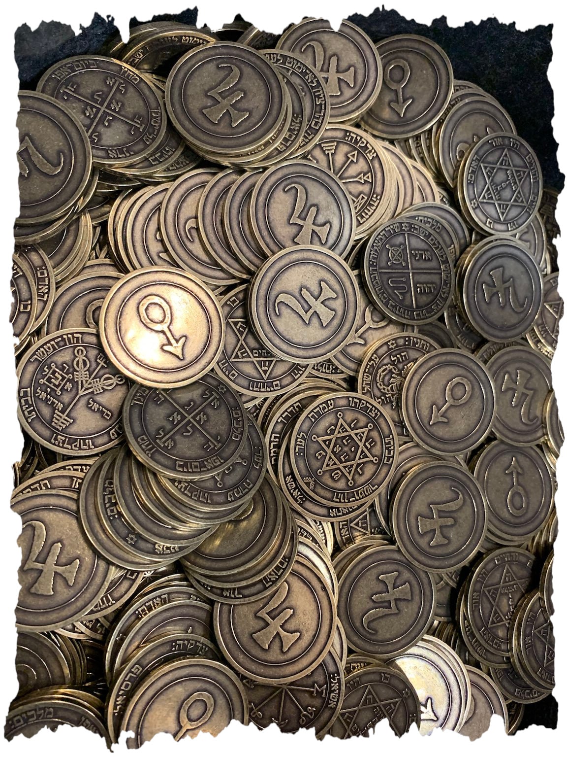 Wisdom of King Solomon | you get one coin + one card | Wealth, health, protection talisman, Angels, Planetary pentacles, Solomon seals