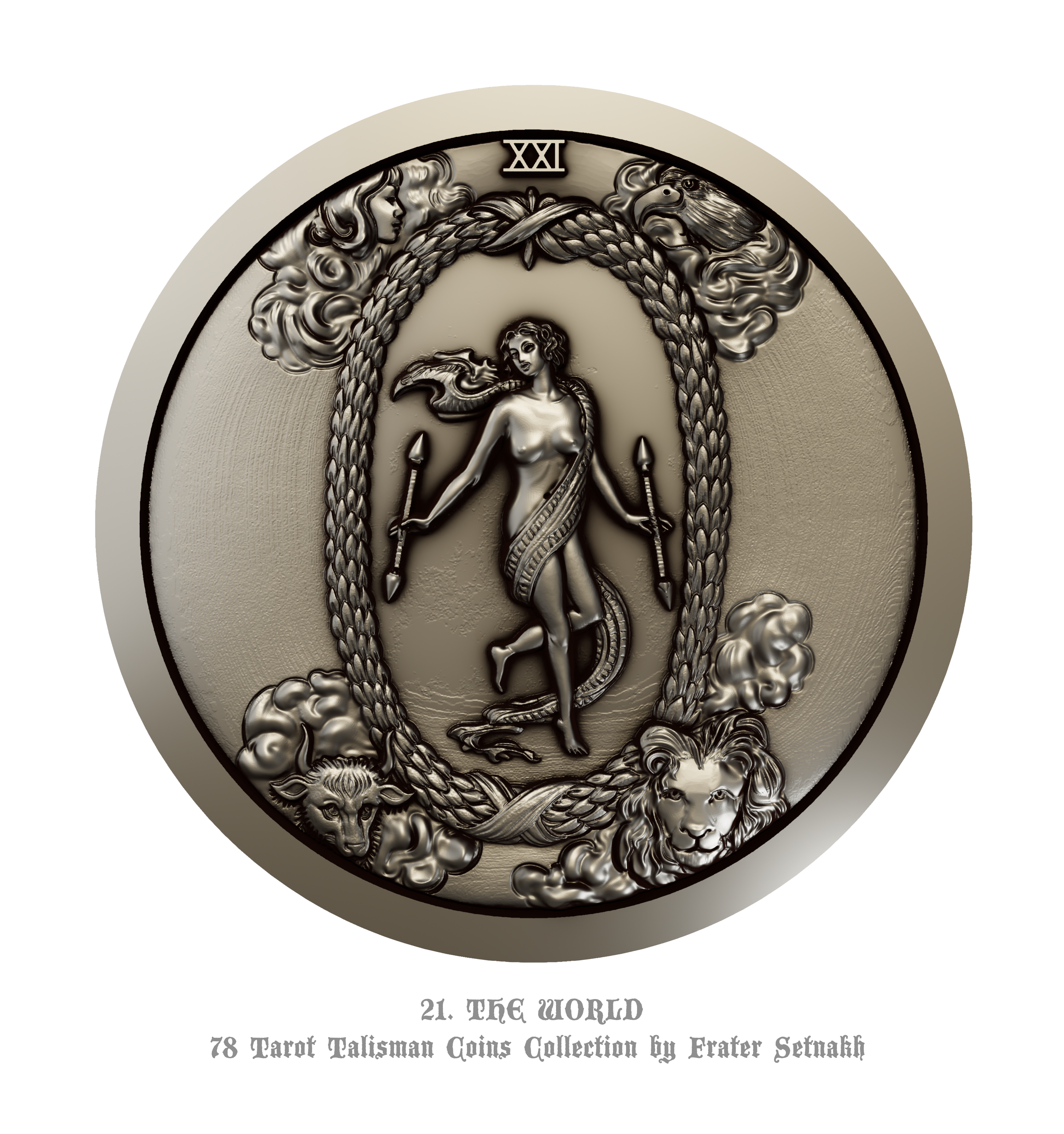 Tarot Coin Collection – World’s First Complete Rider–Waite Inspired Coin Set by Frater Setnakh – PRE-ORDERS - Shipping in October '25 - Divination Coins - Oracle Coins