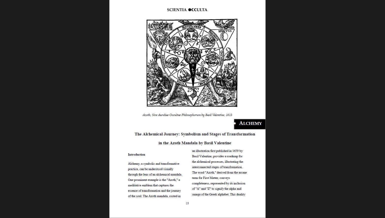 Esoteric Ezine by Frater Setnakh & Soror Vanarotha - Scientia Occulta: Explore Esoteric Knowledge - Support my work and get the pdf file #2