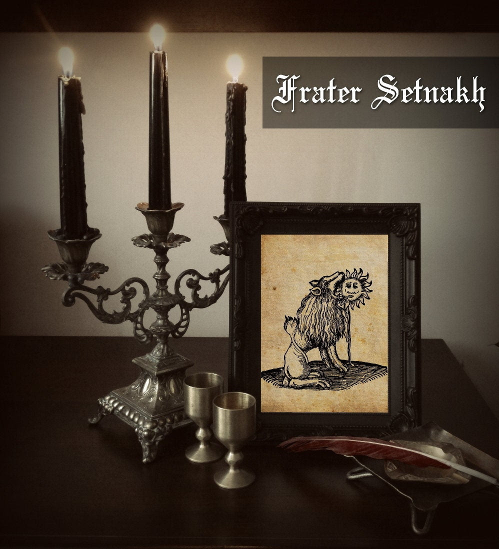 Rosicrucian Rose & Cross Print – Occult Esoteric Art, Mystical Hermetic Poster, Alchemy & Magic Illustration, Golden Dawn Rose Cross Lamen, Rozenkreutz Decor #147