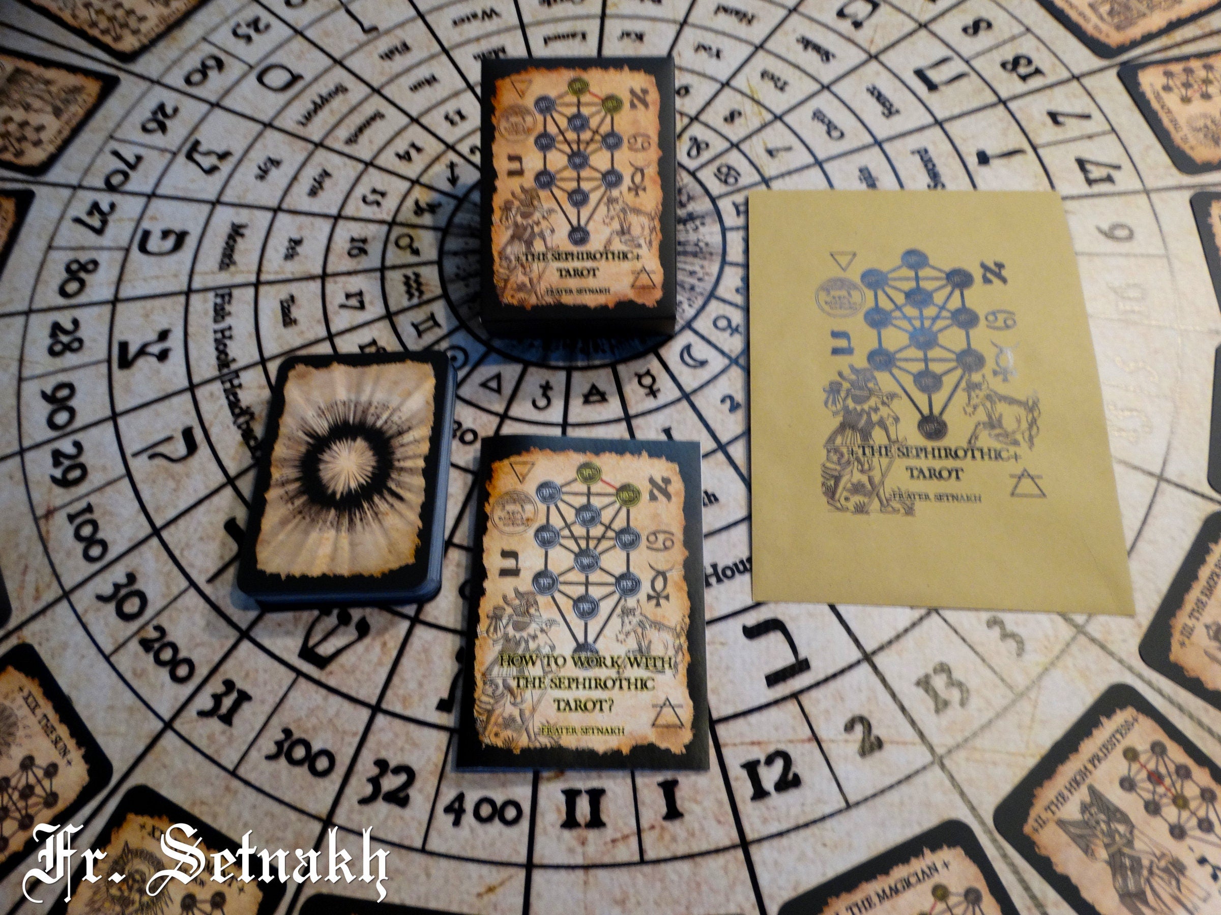 Tarot – Sephirothic Tree of Life Deck with Alchemical & Astrology Symbols, Perfect Gift for Kabbalah, Qabala, and Divination Lovers