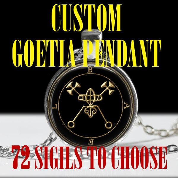 Choose your Goetia demon sigil talisman, King Solomon, Lemegeton, ritual, occult, magick, magic | talisman, pendant, necklace 104