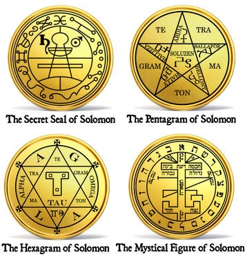 King Solomon 44 PLANETARY PENTACLES | Planetary Seals, Wealth, Health, Protection Talismans, Astrology, Angels, Greater Key of Solomon