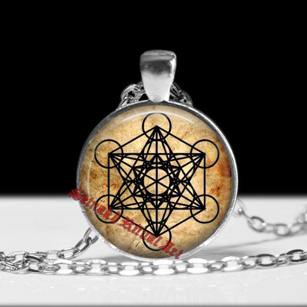 Metatron's cube pendant, sacred geometry jewelry, sacred figure, Fruit of Life talisman, magic amulet #99