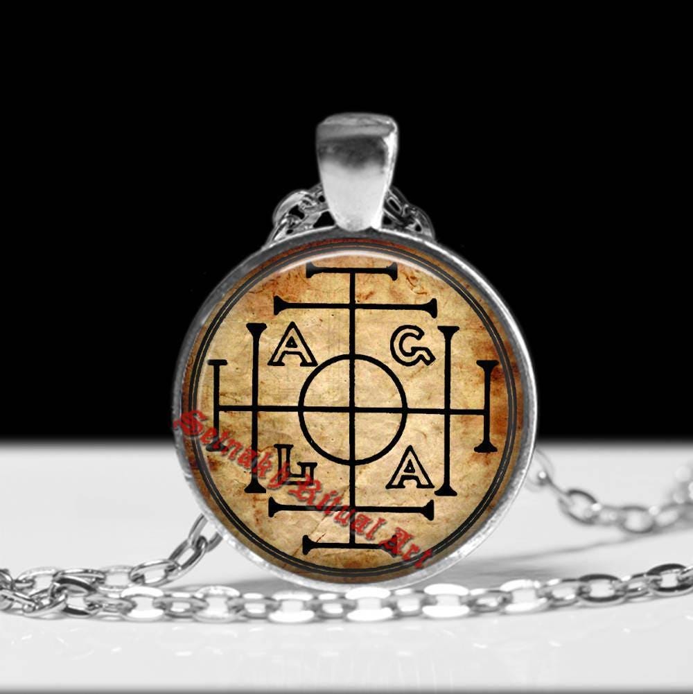 AGLA talisman, AGLA lucky-charm pendant, occult jewelry, AGLA necklace, gnostic jewelry, magic amulet, esoteric, sacred jewelry #431