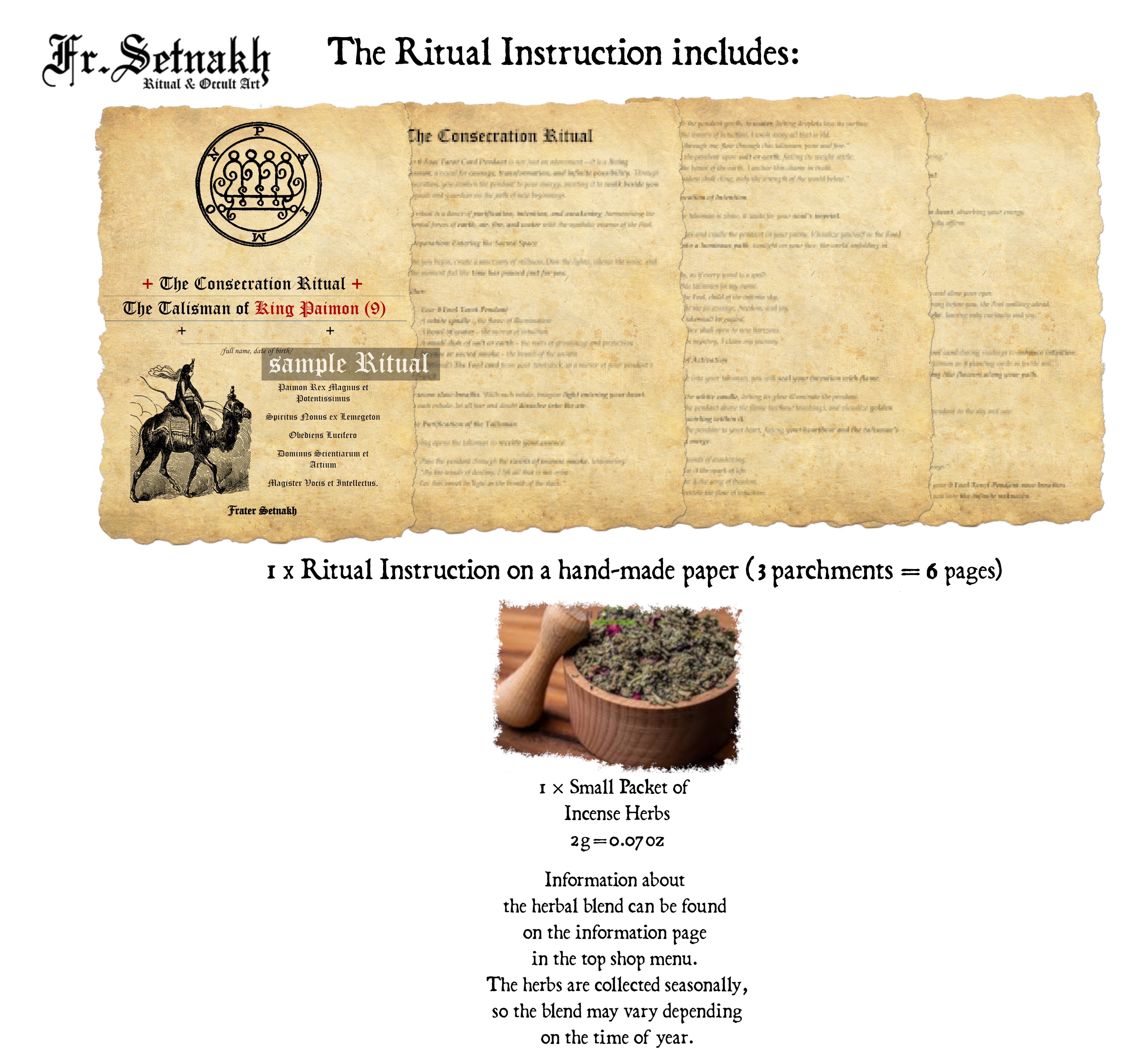 The image is a page from a book or document, featuring text and images related to rituals and ceremonies.