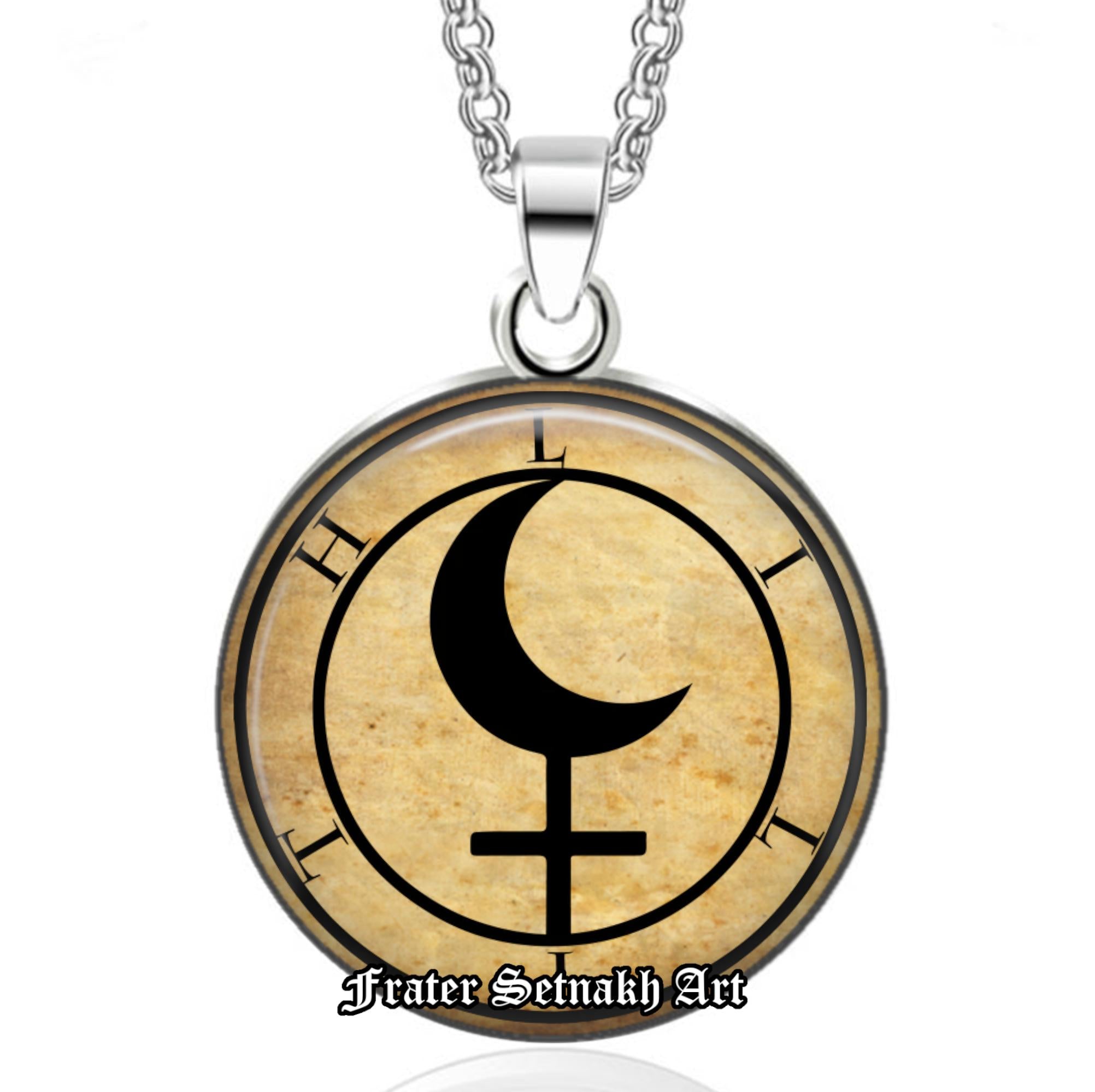 Lilith Sigil Talisman – Witch Necklace for Dark Feminine Power, Rebellion, Magic, Protection, Occult Amulet, Wiccan Jewelry Shadow Work #559