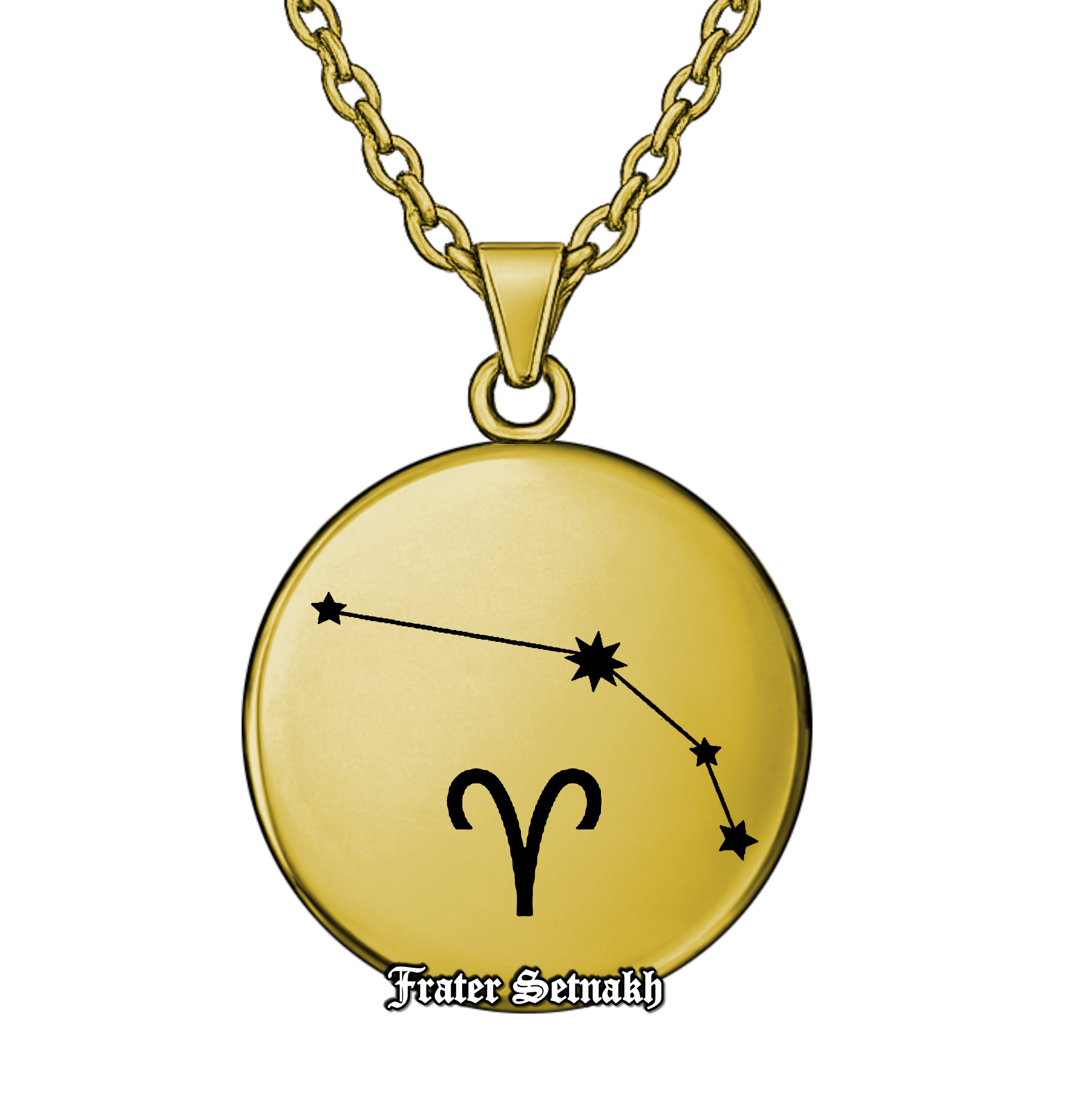 Aries Zodiac Pendant (March 21 – April 19) – Talisman of Passion, Dynamic Leadership & Fearless Action | Sacred Celestial Jewelry #578.1