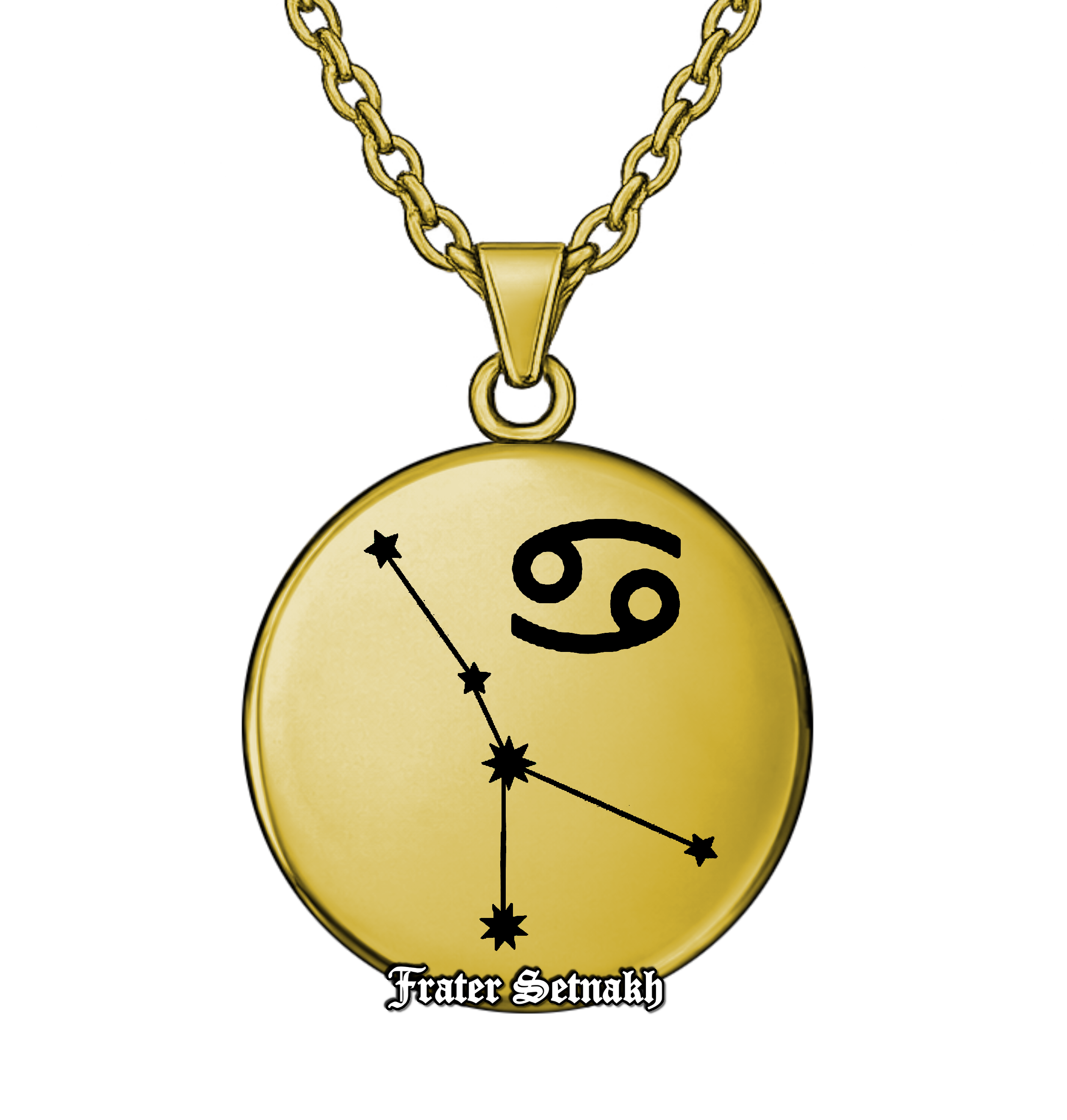 Cancer Zodiac Pendant (June 21 – July 22) – Talisman of Emotional Mastery, Intuitive Depth & Protective Strength | Sacred Celestial Jewelry #578.4