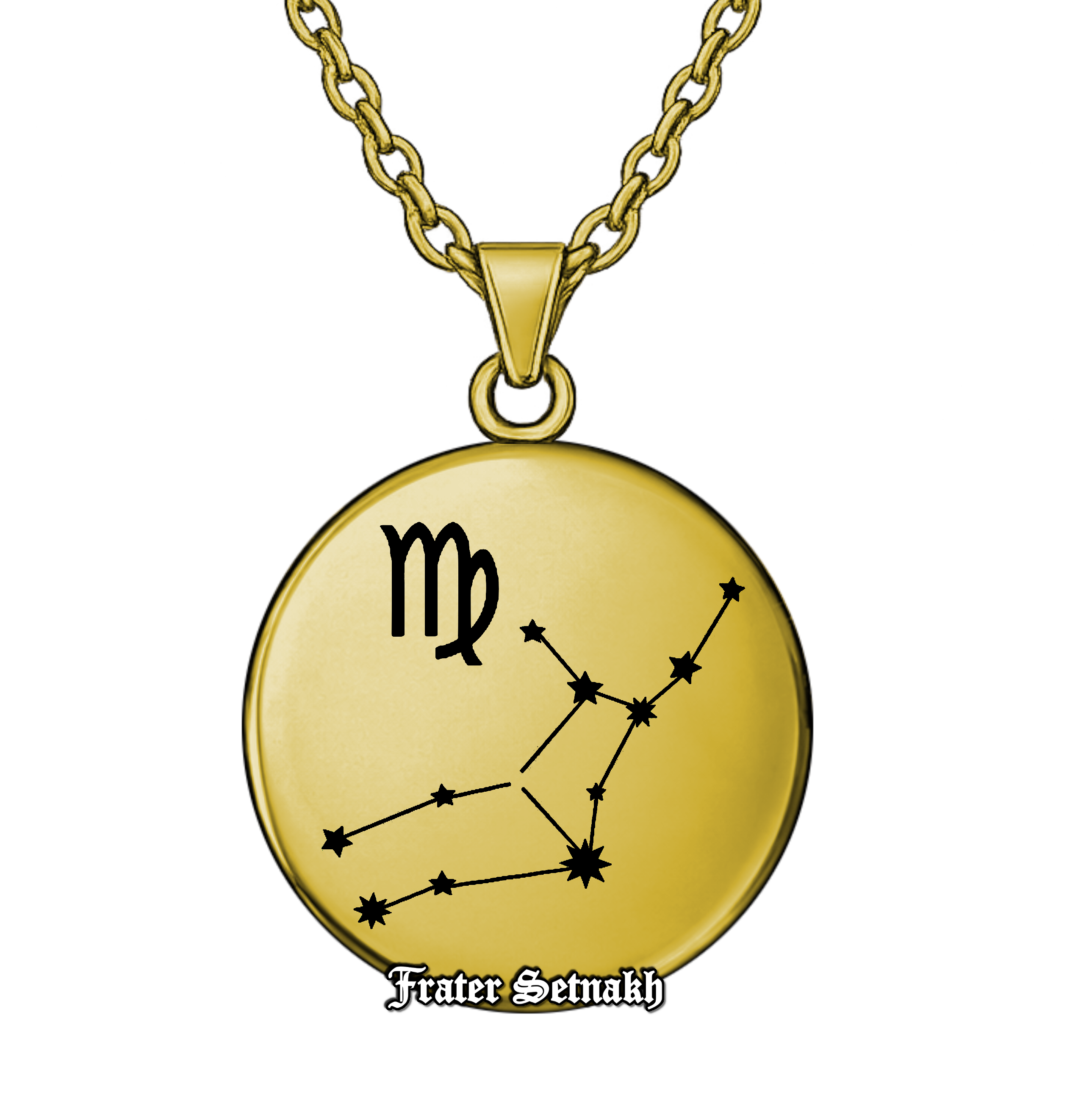 Virgo Zodiac Pendant (August 23 – September 22) – Talisman of Analytical Clarity, Practical Wisdom & Refined Mastery | Sacred Celestial Jewelry #578.6