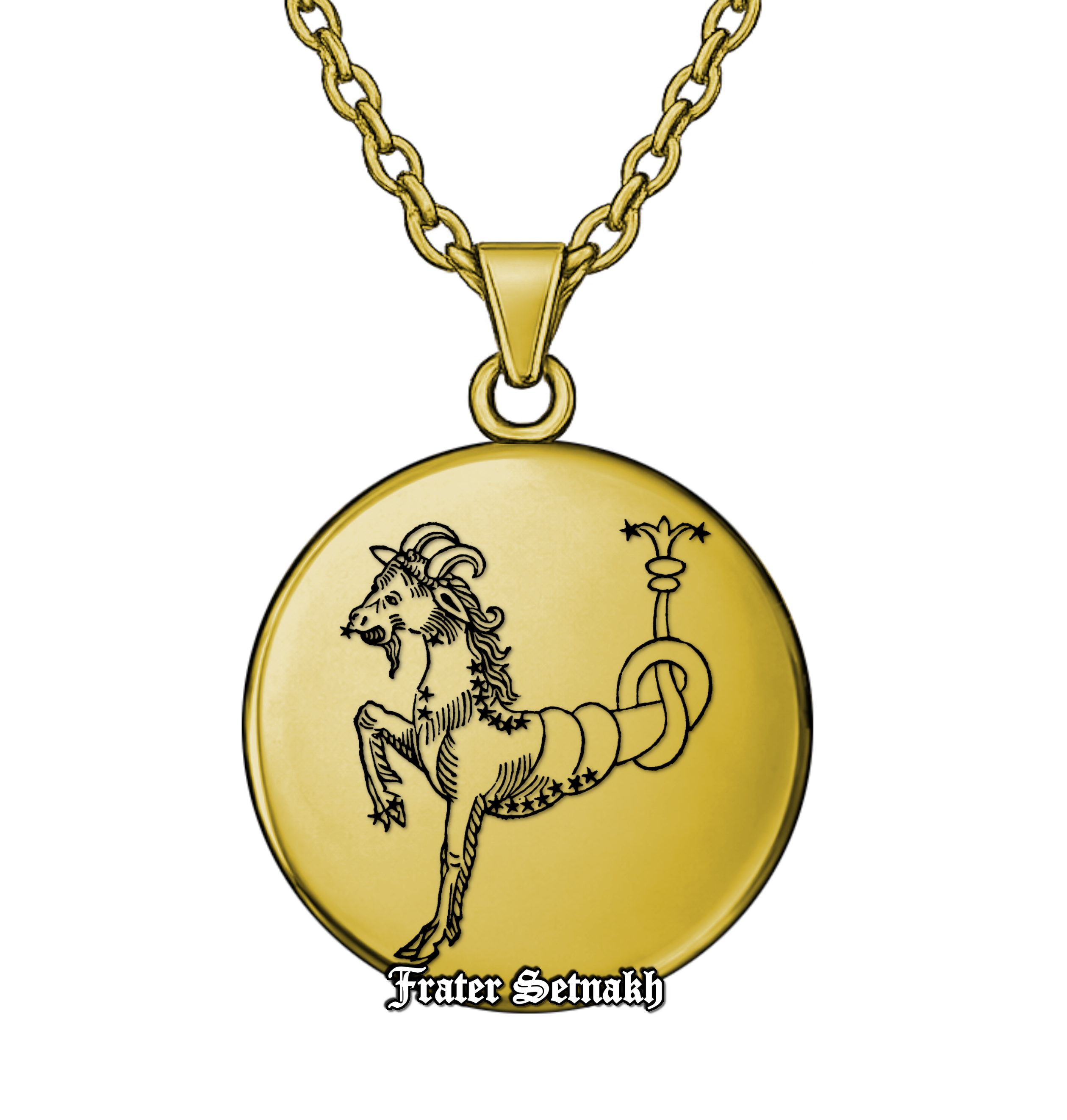 Capricorn Zodiac Pendant (December 22 – January 19) – Talisman of Strategic Ambition, Unyielding Discipline & Masterful Sovereignty | Sacred Celestial Jewelry #579.10