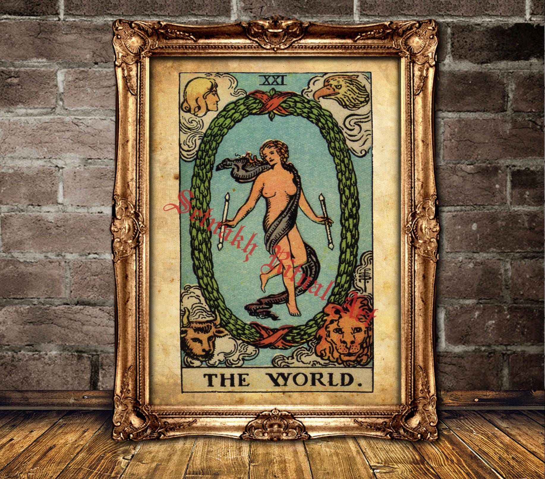 The World Tarot print, Judgement, Completion, integration, accomplishment, travel, occult print, esoteric poster, mystic home decor #396.21