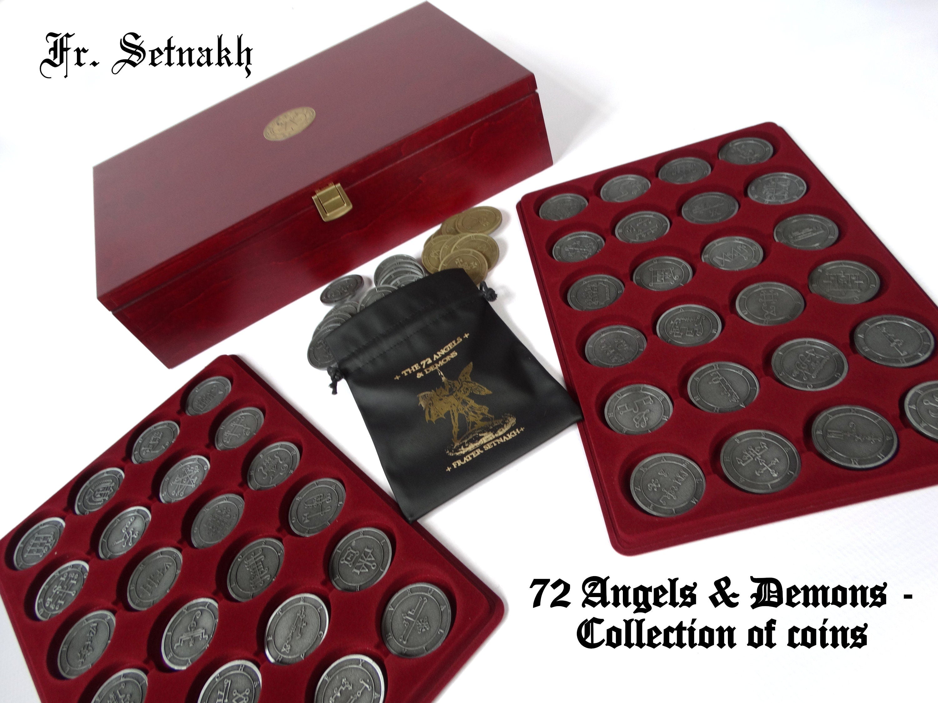 72 Angels & Goetia Demons - Complete Set of Collectible Coins | Enhance Luck, Love, Health, Wealth
