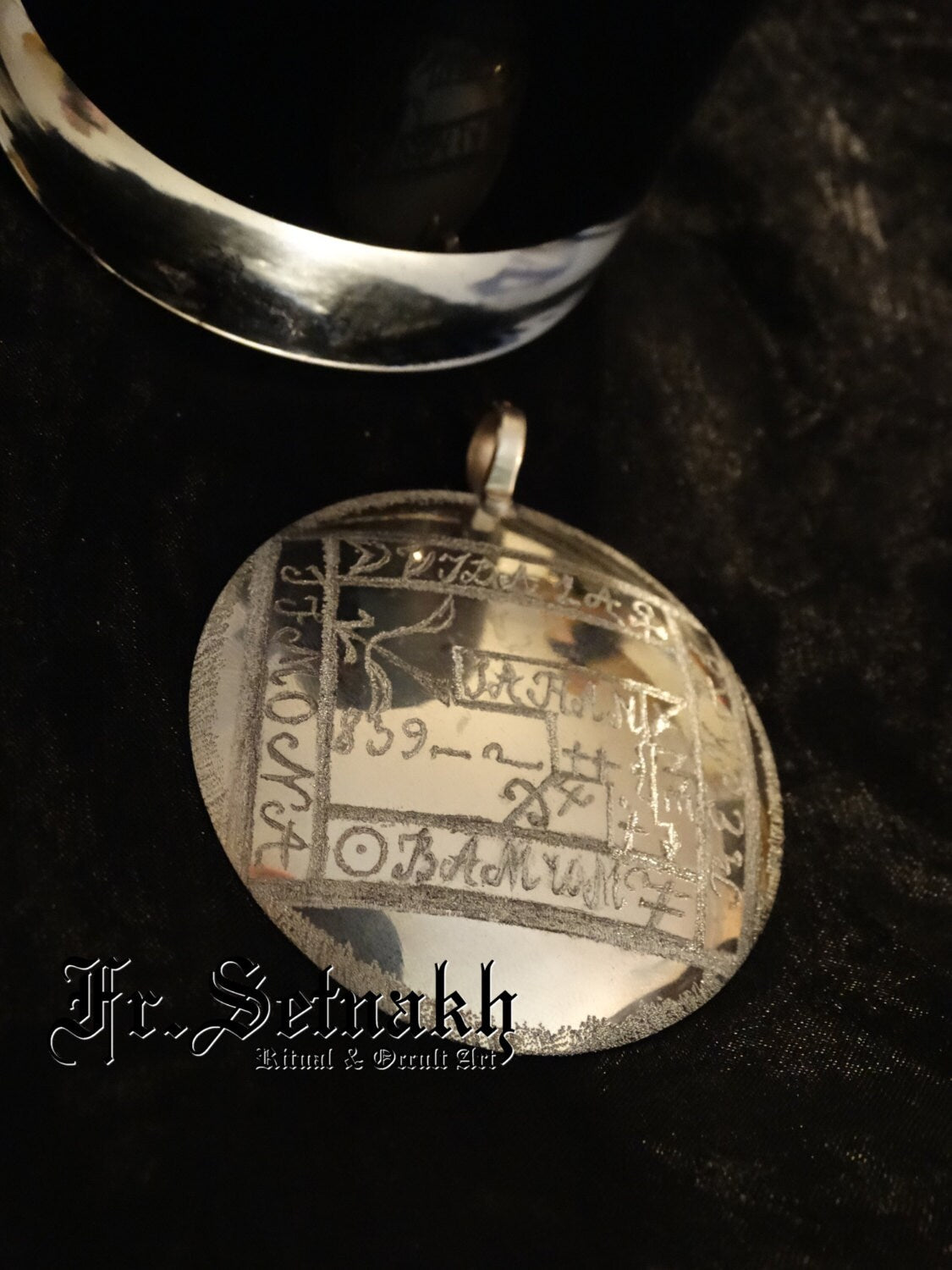 Custom medallion with your symbol, sigil, picture | ritual amulet, occult necklace, magick jewelry, magic talisman, ritual pendant, lamen