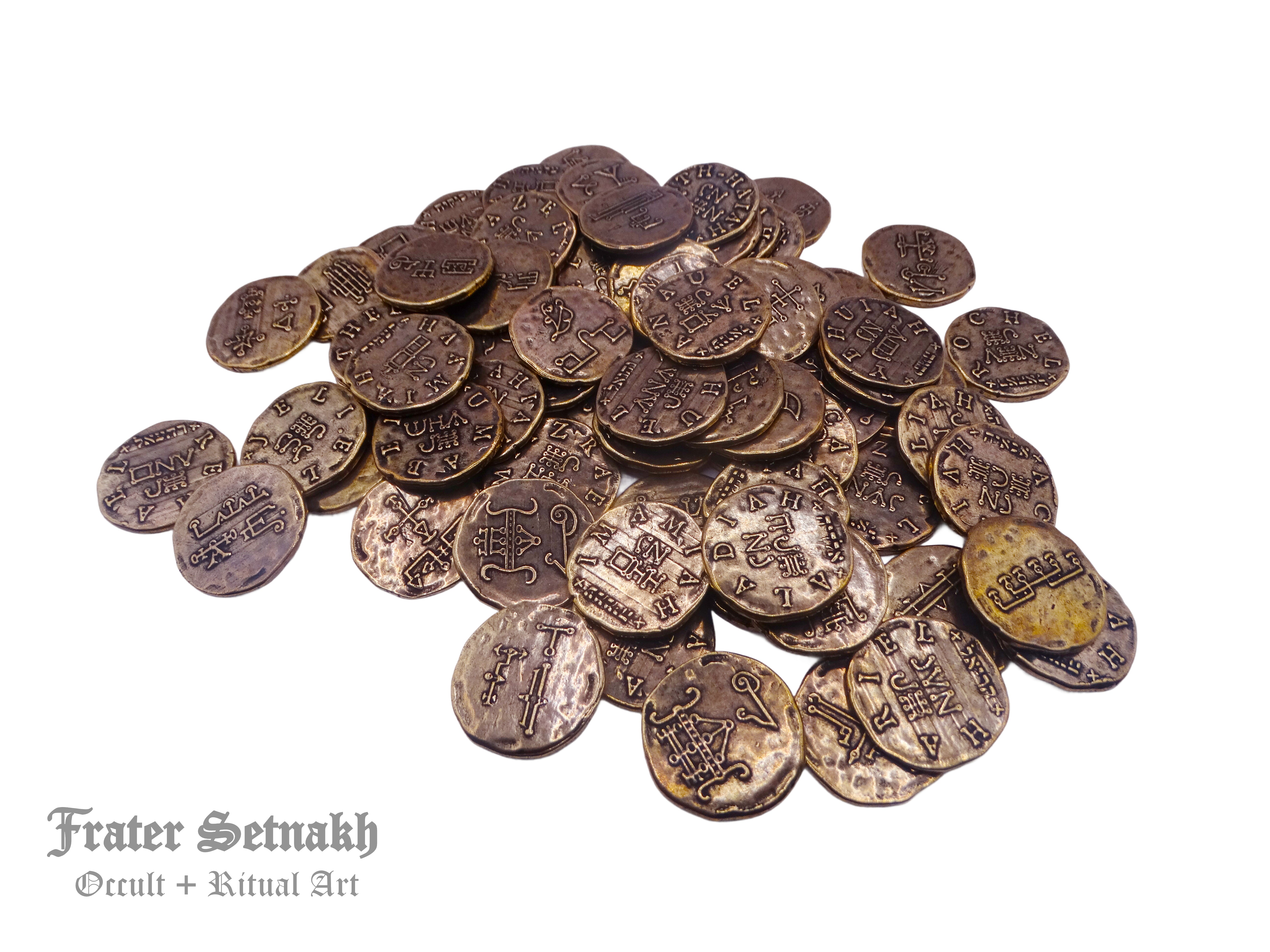 72 Angels: Talismans for Luck, Love, Health, Wealth - Magick Collection for Lightworkers | Invoke Angelic Blessings: 72 Coins & Cards Set