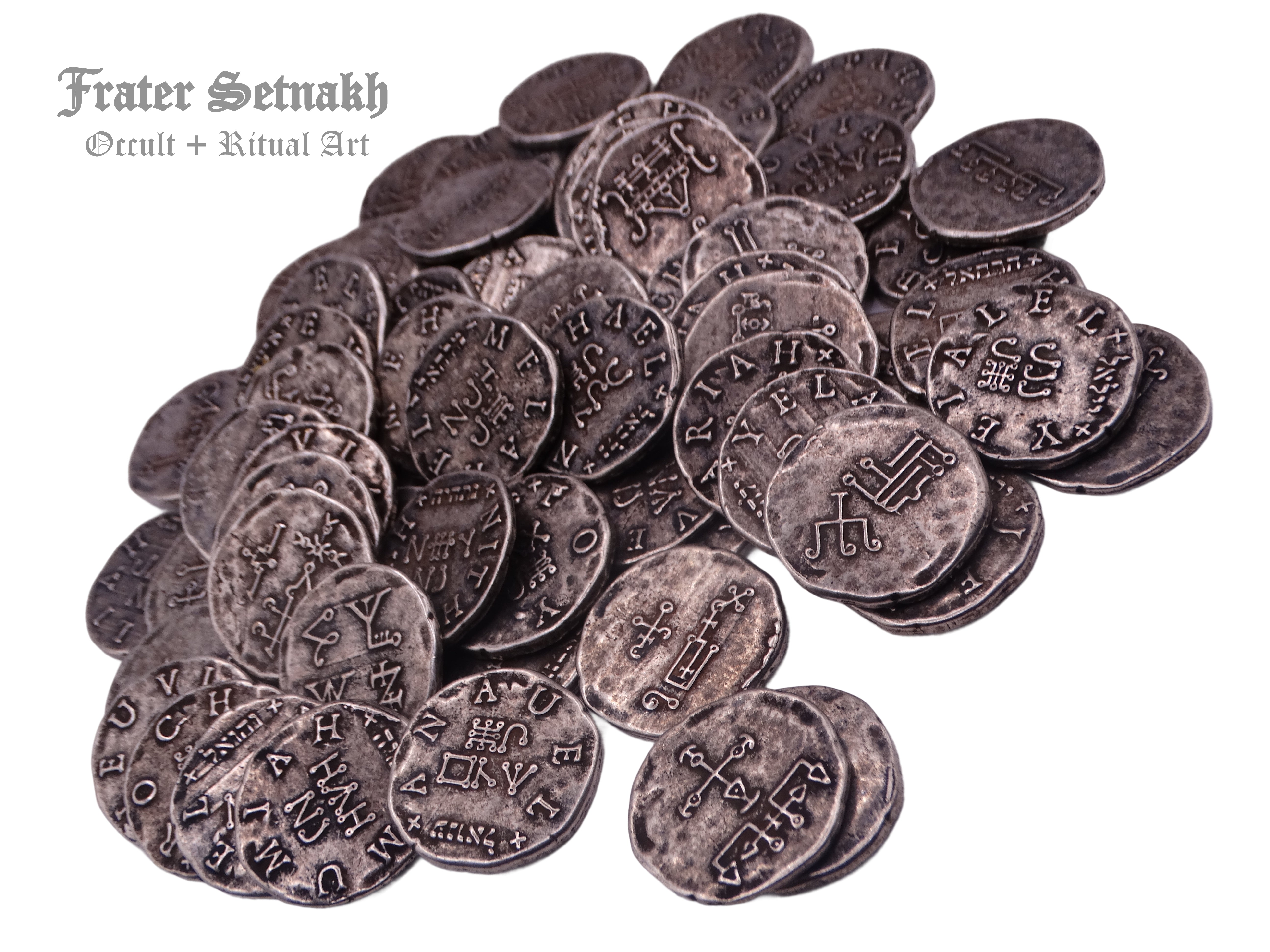 72 Angels: Talismans for Luck, Love, Health, Wealth - Magick Collection for Lightworkers | Invoke Angelic Blessings: 72 Coins & Cards Set