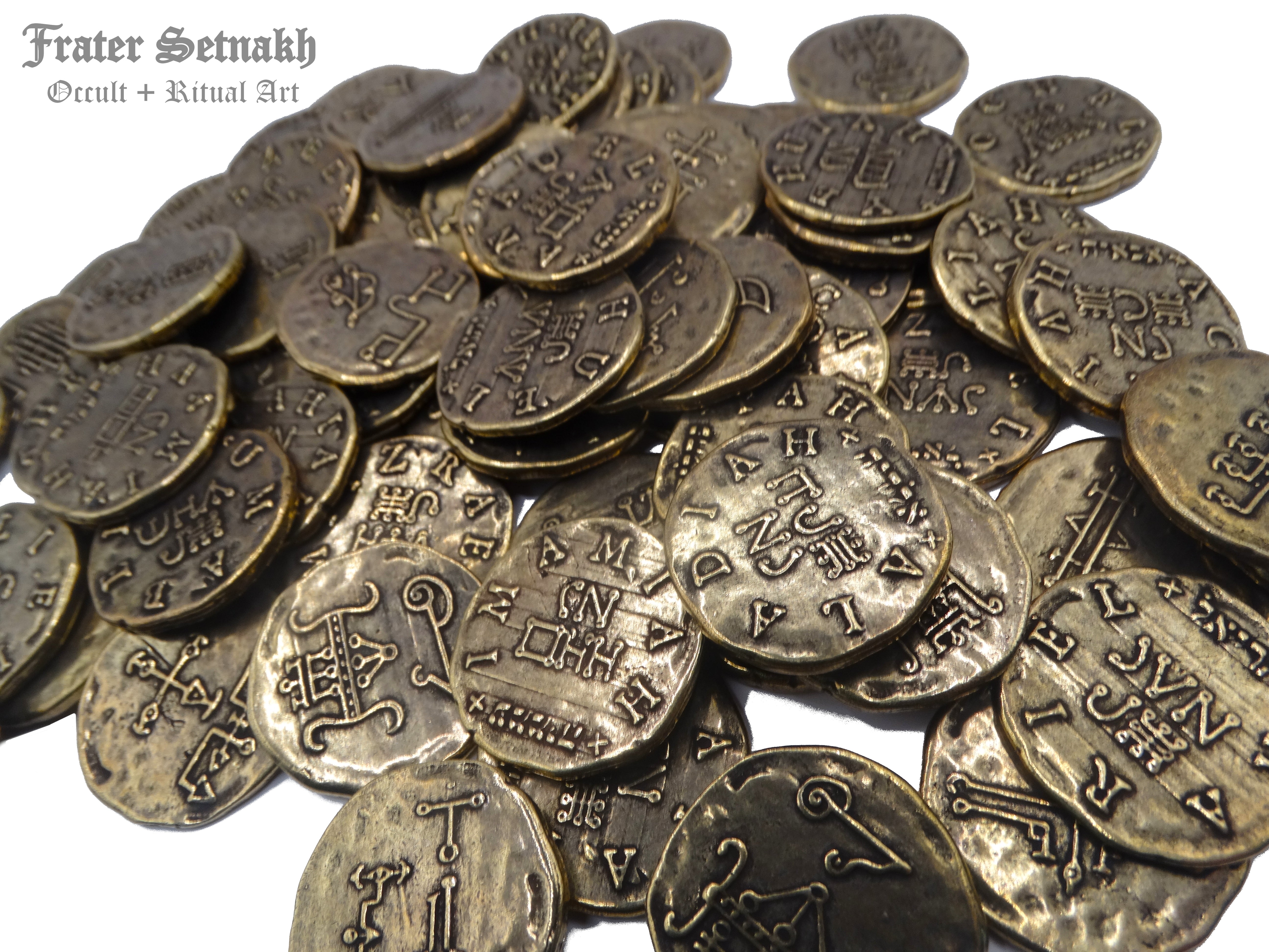 72 Angels: Talismans for Luck, Love, Health, Wealth - Magick Collection for Lightworkers | Invoke Angelic Blessings: 72 Coins & Cards Set
