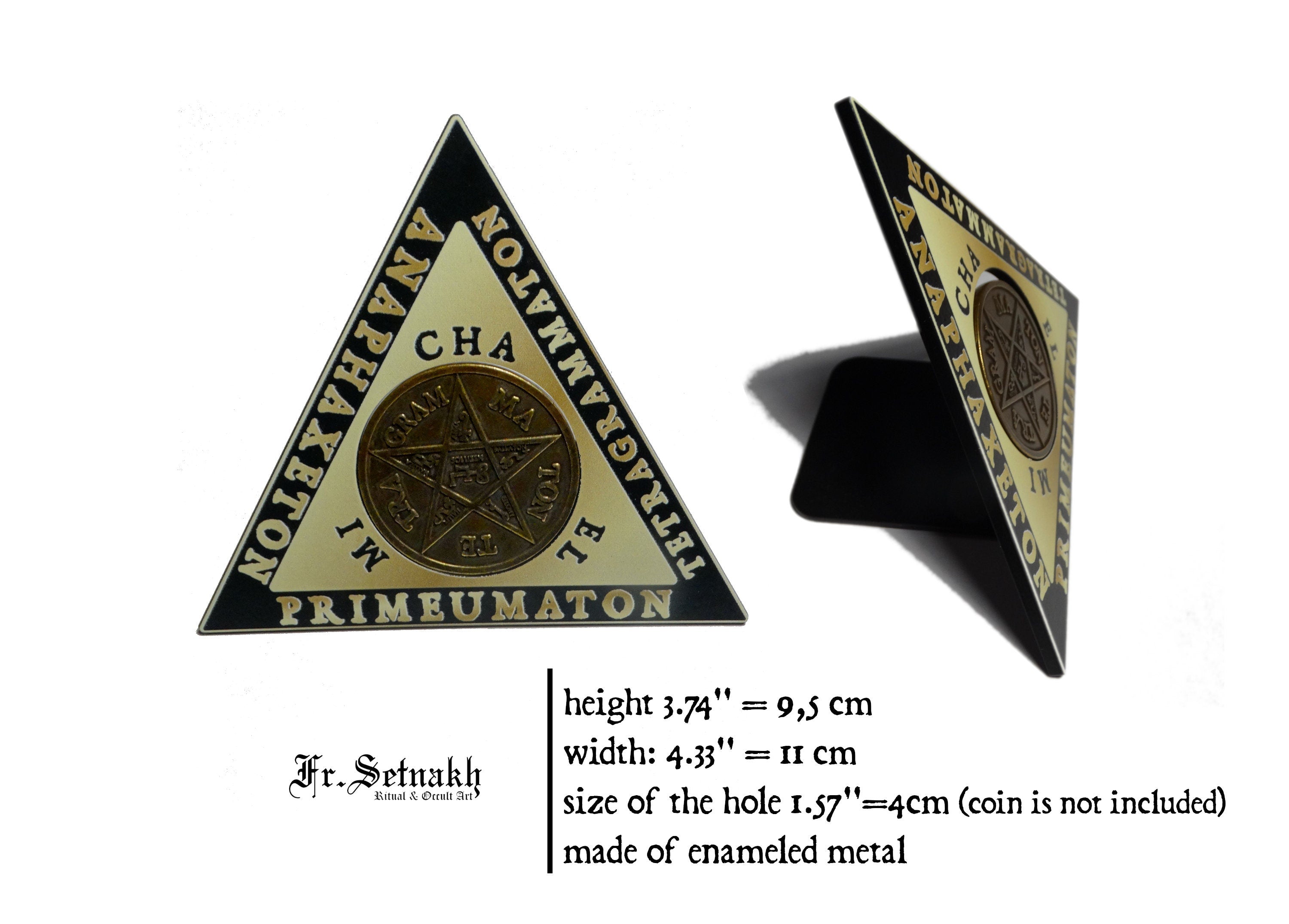 The Magic Triangle of King Solomon, ritual tool for summoning Angels and Demons and charging your Goetic & Solomonic coins, Magick