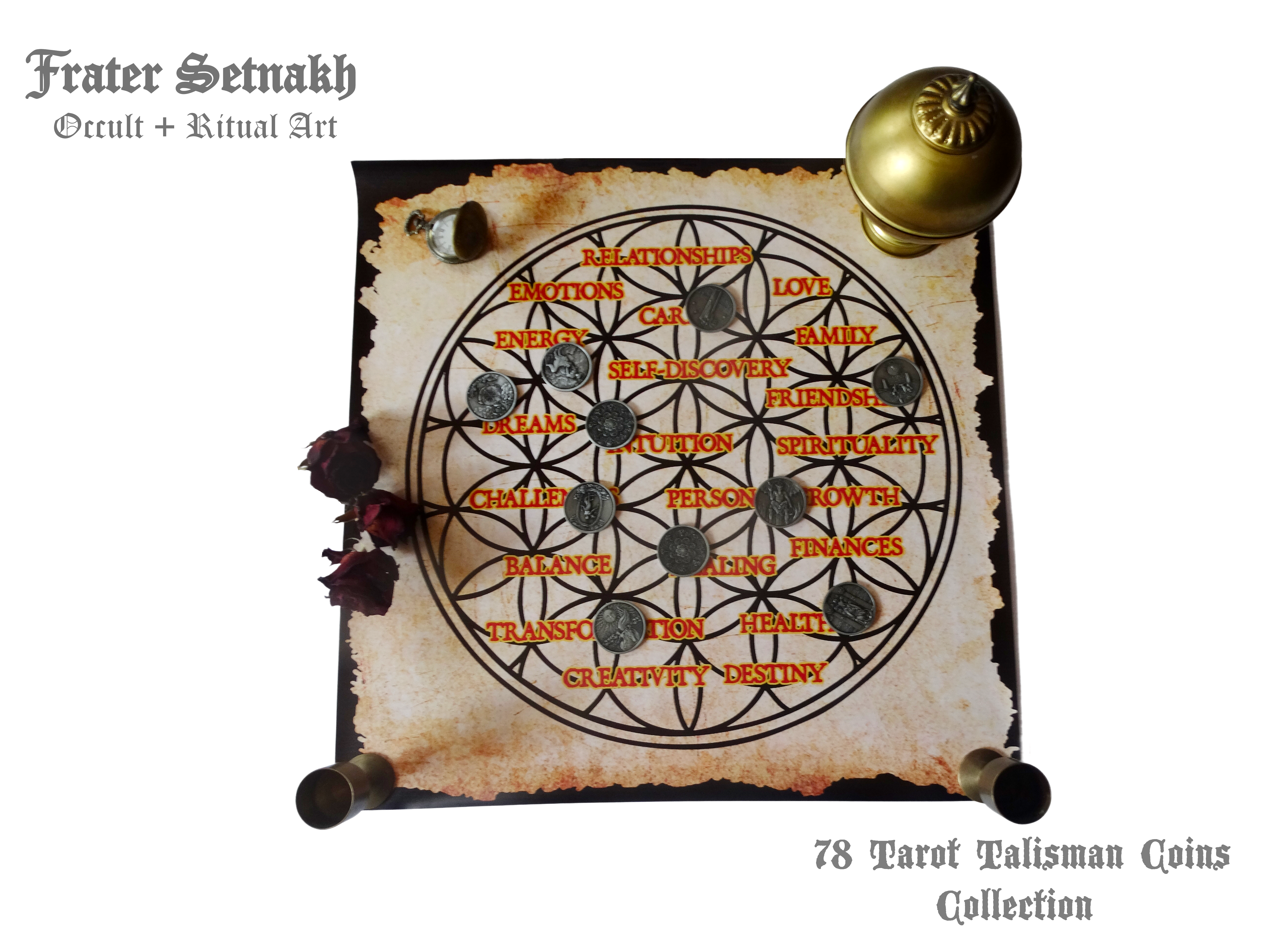 Tarot Coin Collection – World’s First Complete Rider–Waite Inspired Coin Set by Frater Setnakh – PRE-ORDERS - Shipping in Deceber '25 - Divination Coins - Oracle Coins