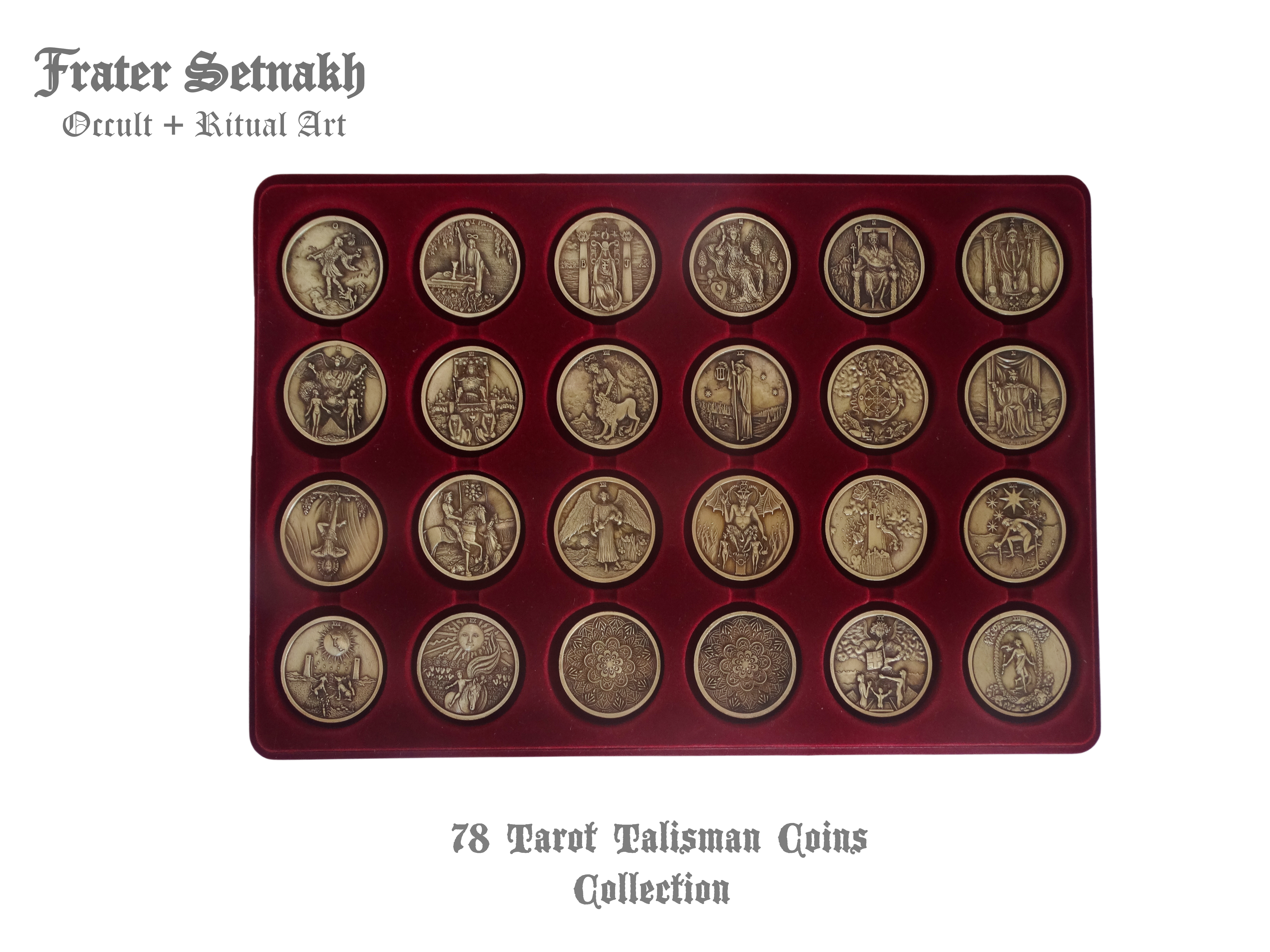 Tarot Coin Collection – World’s First Complete Rider–Waite Inspired Coin Set by Frater Setnakh – PRE-ORDERS - Shipping in October '25 - Divination Coins - Oracle Coins