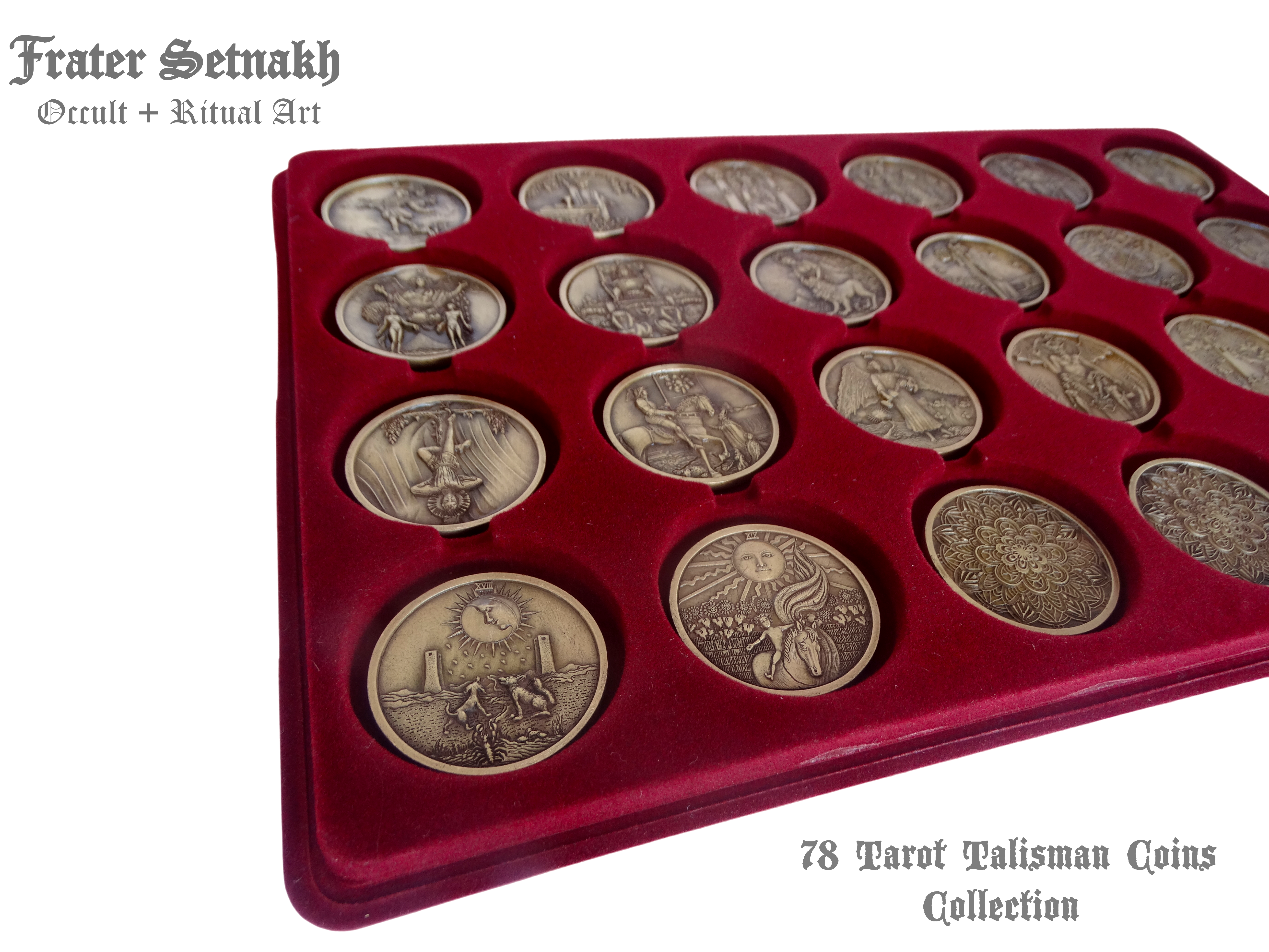 Tarot Coin Collection – World’s First Complete Rider–Waite Inspired Coin Set by Frater Setnakh – PRE-ORDERS - Shipping in October '25 - Divination Coins - Oracle Coins
