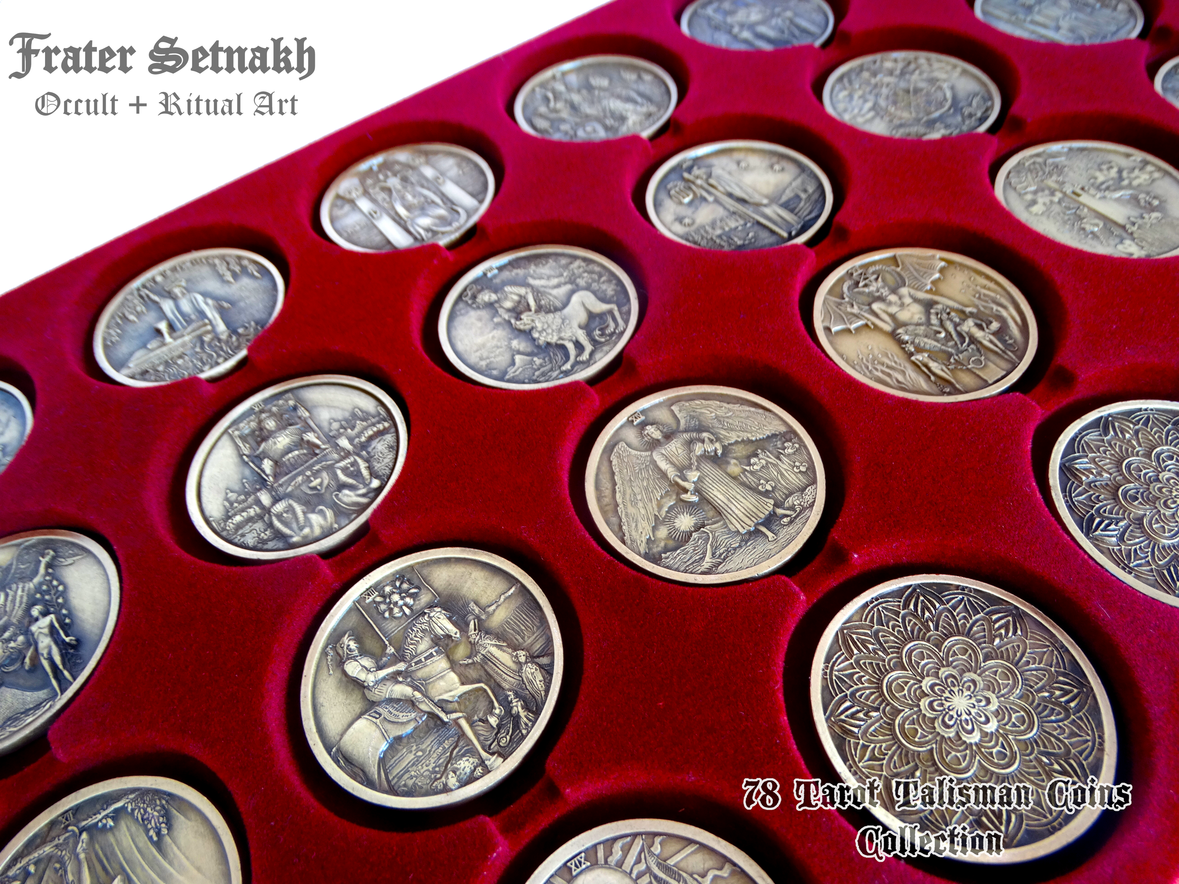 Tarot Coin Collection – World’s First Complete Rider–Waite Inspired Coin Set by Frater Setnakh – PRE-ORDERS - Shipping in Deceber '25 - Divination Coins - Oracle Coins