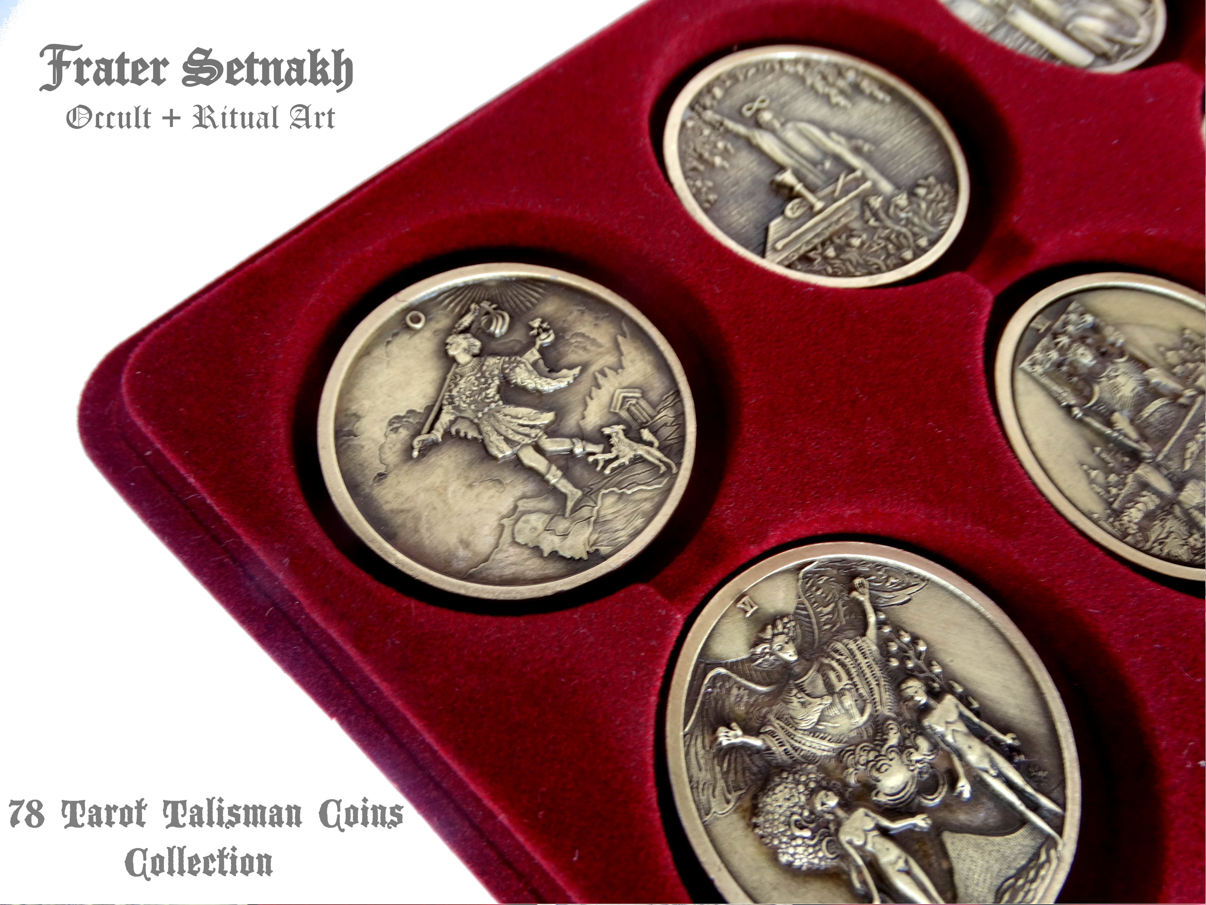 Tarot Coin Collection – World’s First Complete Rider–Waite Inspired Coin Set by Frater Setnakh – PRE-ORDERS - Shipping in Deceber '25 - Divination Coins - Oracle Coins