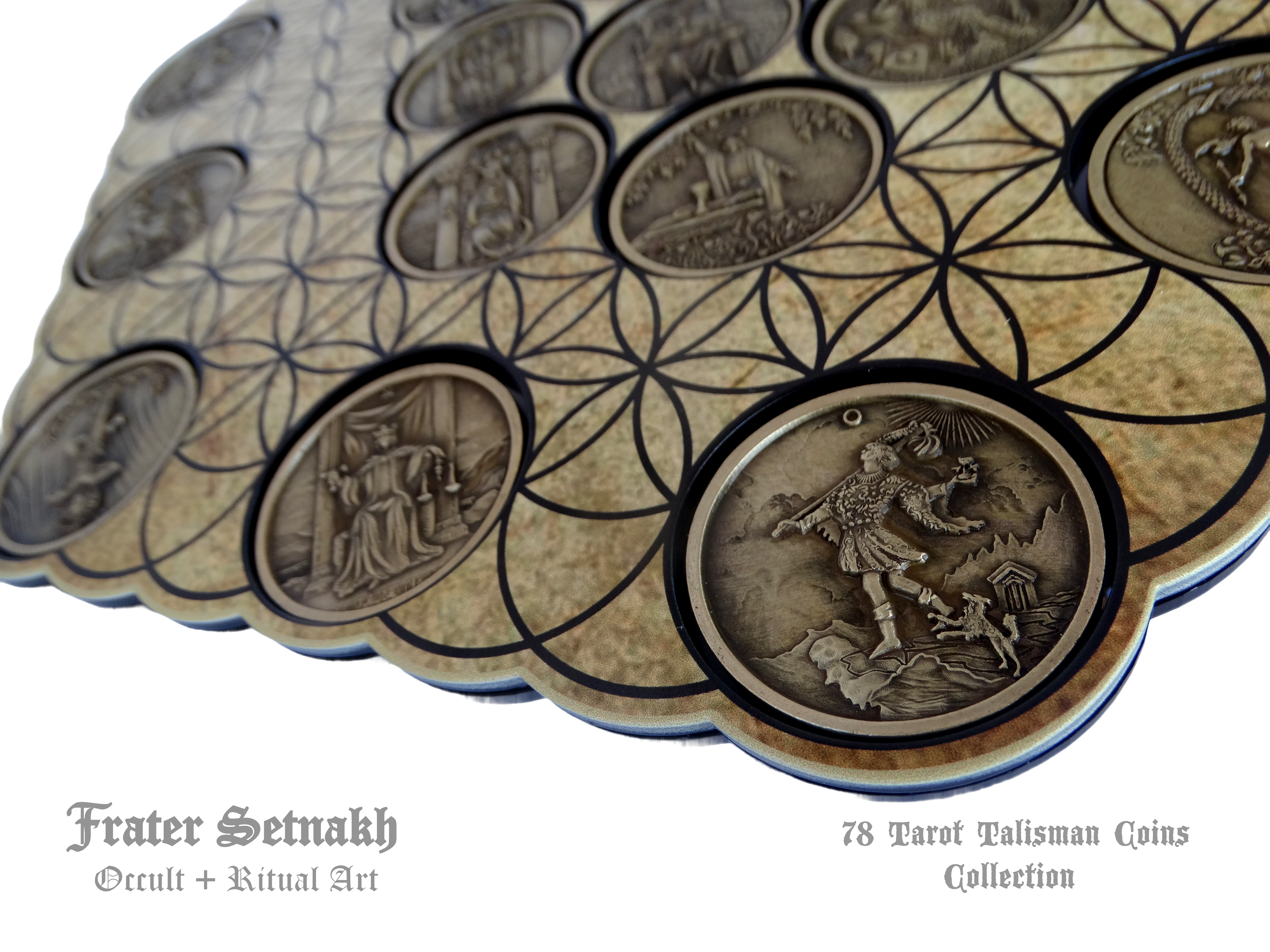 Tarot Coin Collection – World’s First Complete Rider–Waite Inspired Coin Set by Frater Setnakh – PRE-ORDERS - Shipping in October '25 - Divination Coins - Oracle Coins