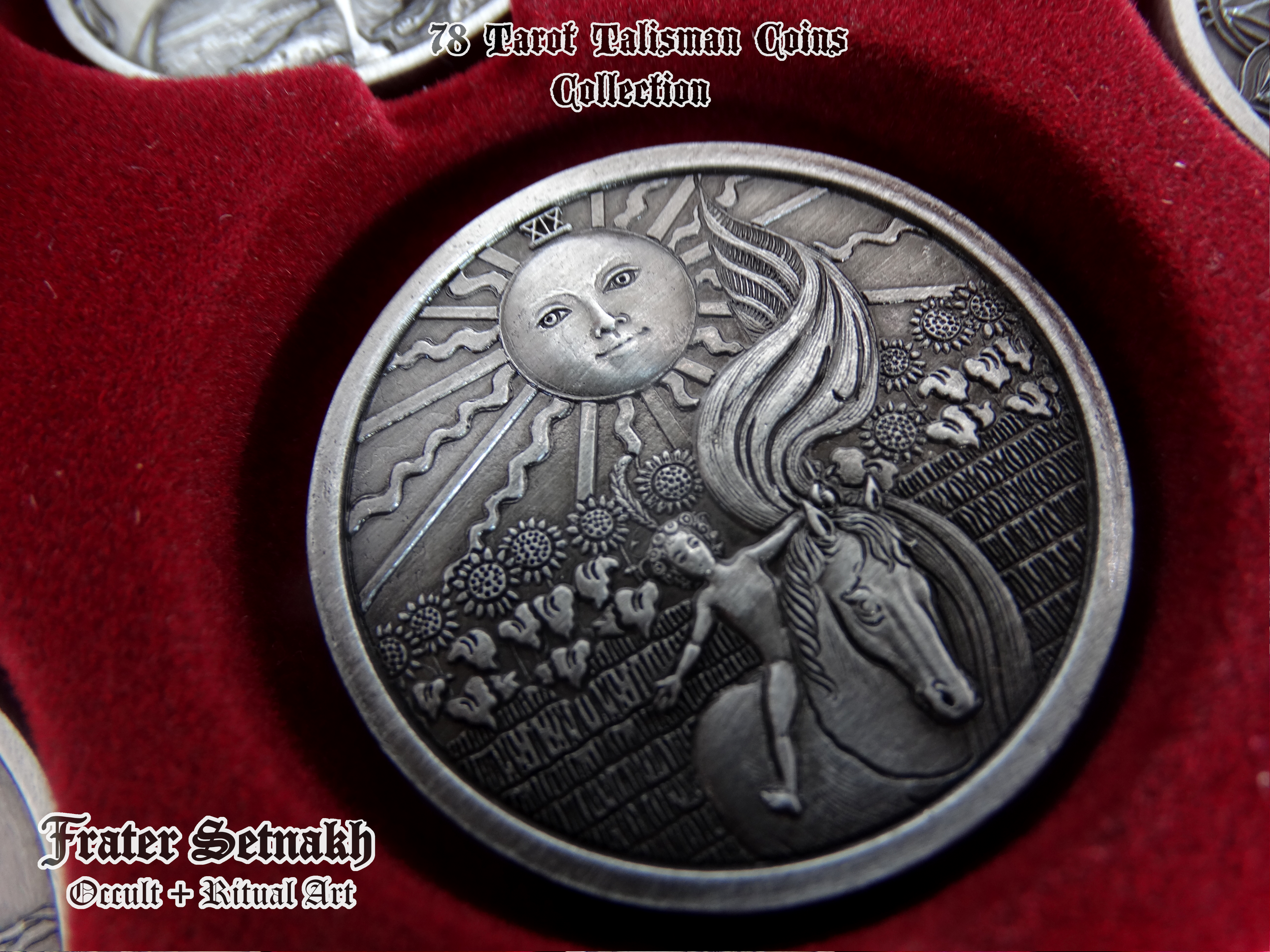 22 Tarot Coins with 22 Descriptive Cards + PVC Foil | Retailers: Apply to receive wholesale discounts up to 50%