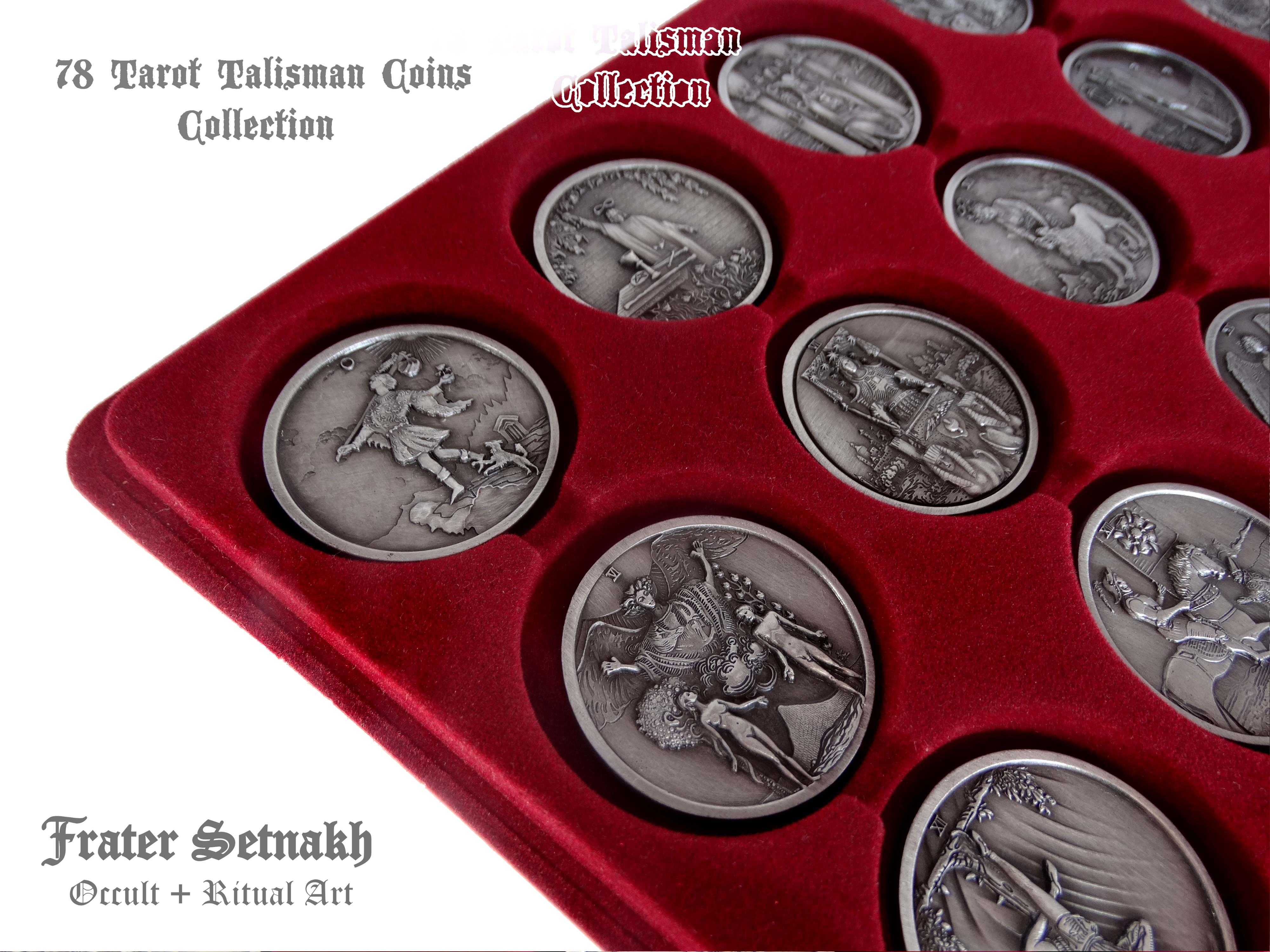 Tarot Coin Collection – World’s First Complete Rider–Waite Inspired Coin Set by Frater Setnakh – PRE-ORDERS - Shipping in October '25 - Divination Coins - Oracle Coins
