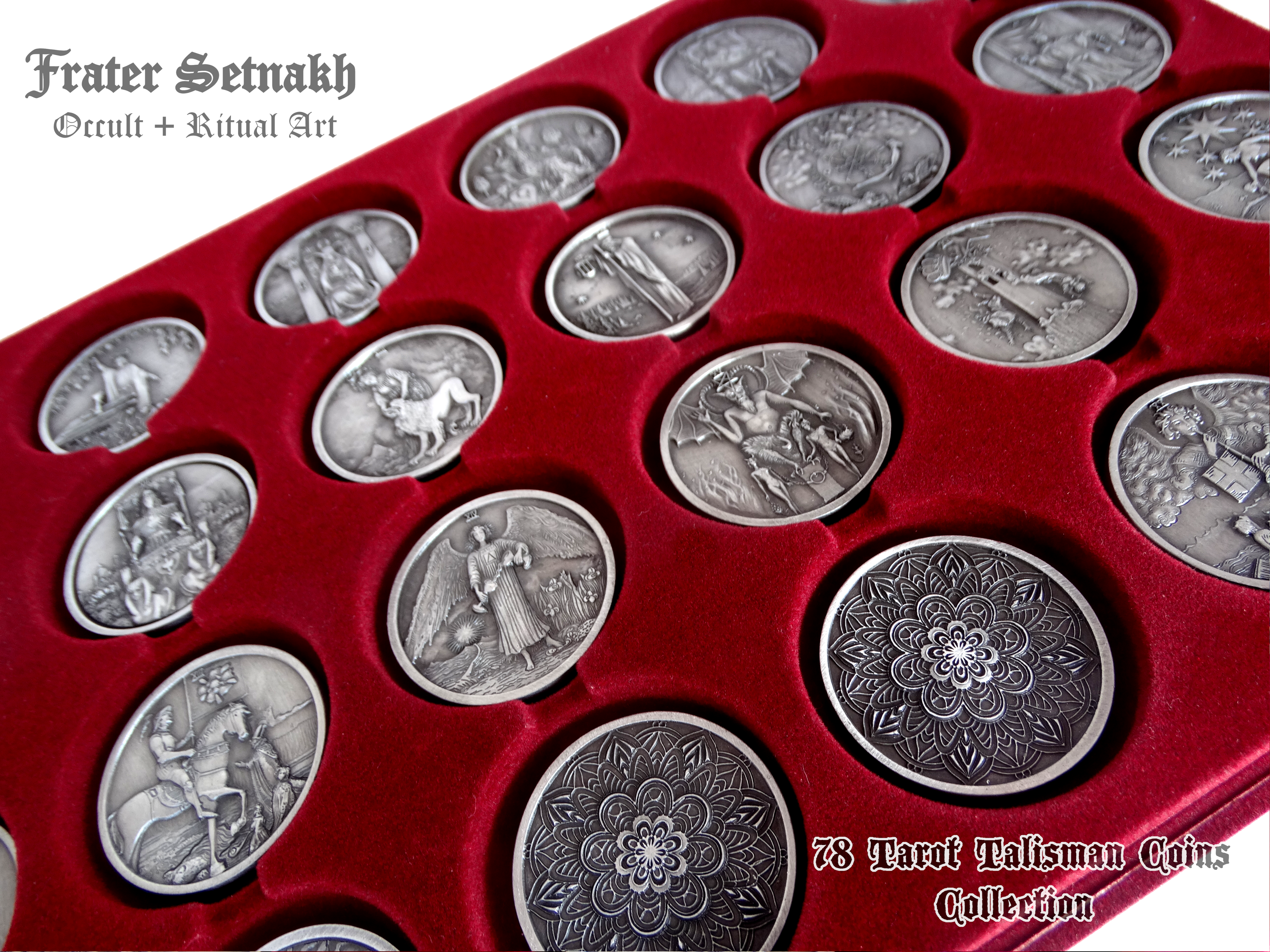 Tarot Coin Collection – World’s First Complete Rider–Waite Inspired Coin Set by Frater Setnakh – PRE-ORDERS - Shipping in October '25 - Divination Coins - Oracle Coins
