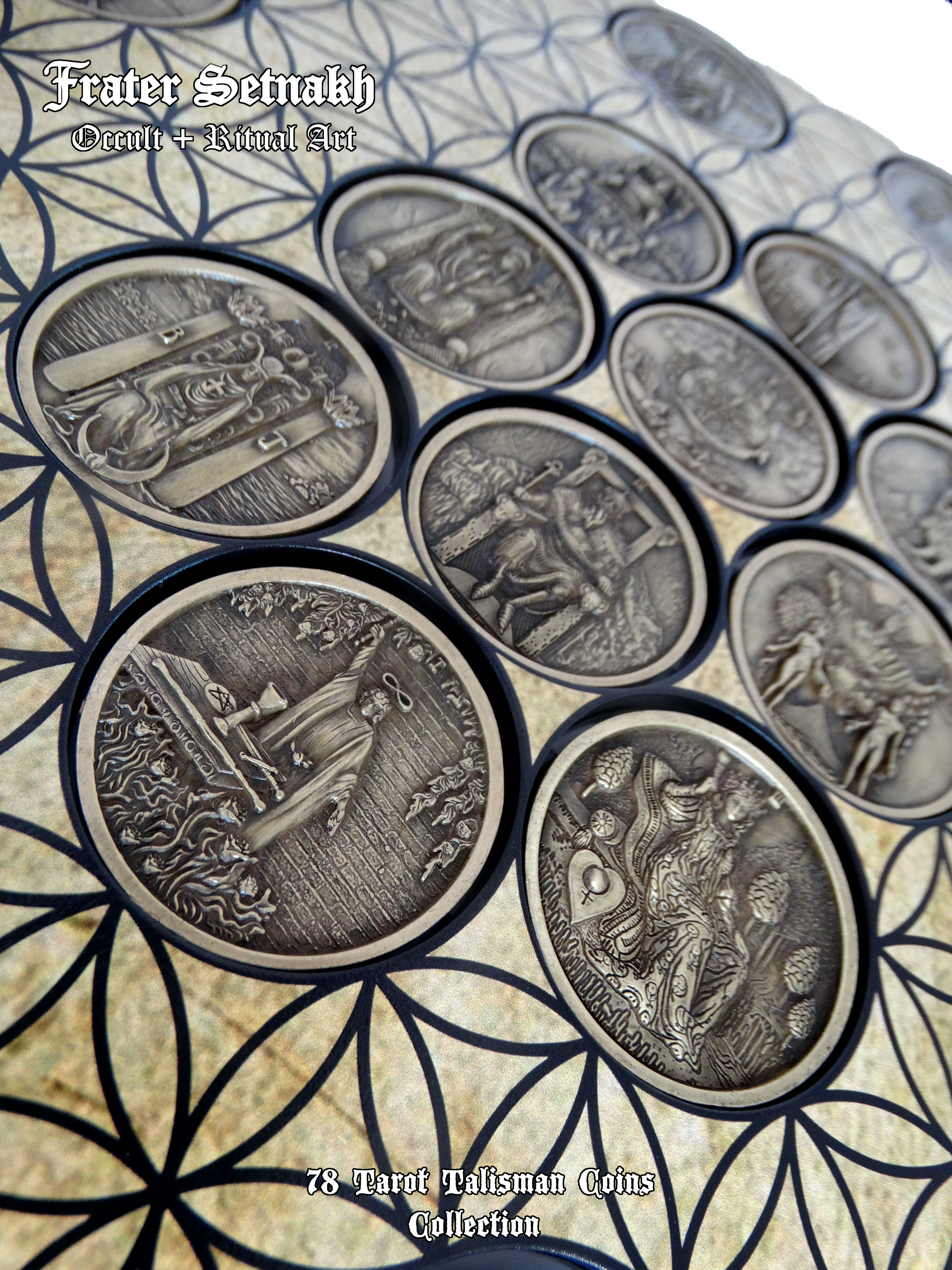 Tarot Coin Collection – World’s First Complete Rider–Waite Inspired Coin Set by Frater Setnakh – PRE-ORDERS - Shipping in October '25 - Divination Coins - Oracle Coins