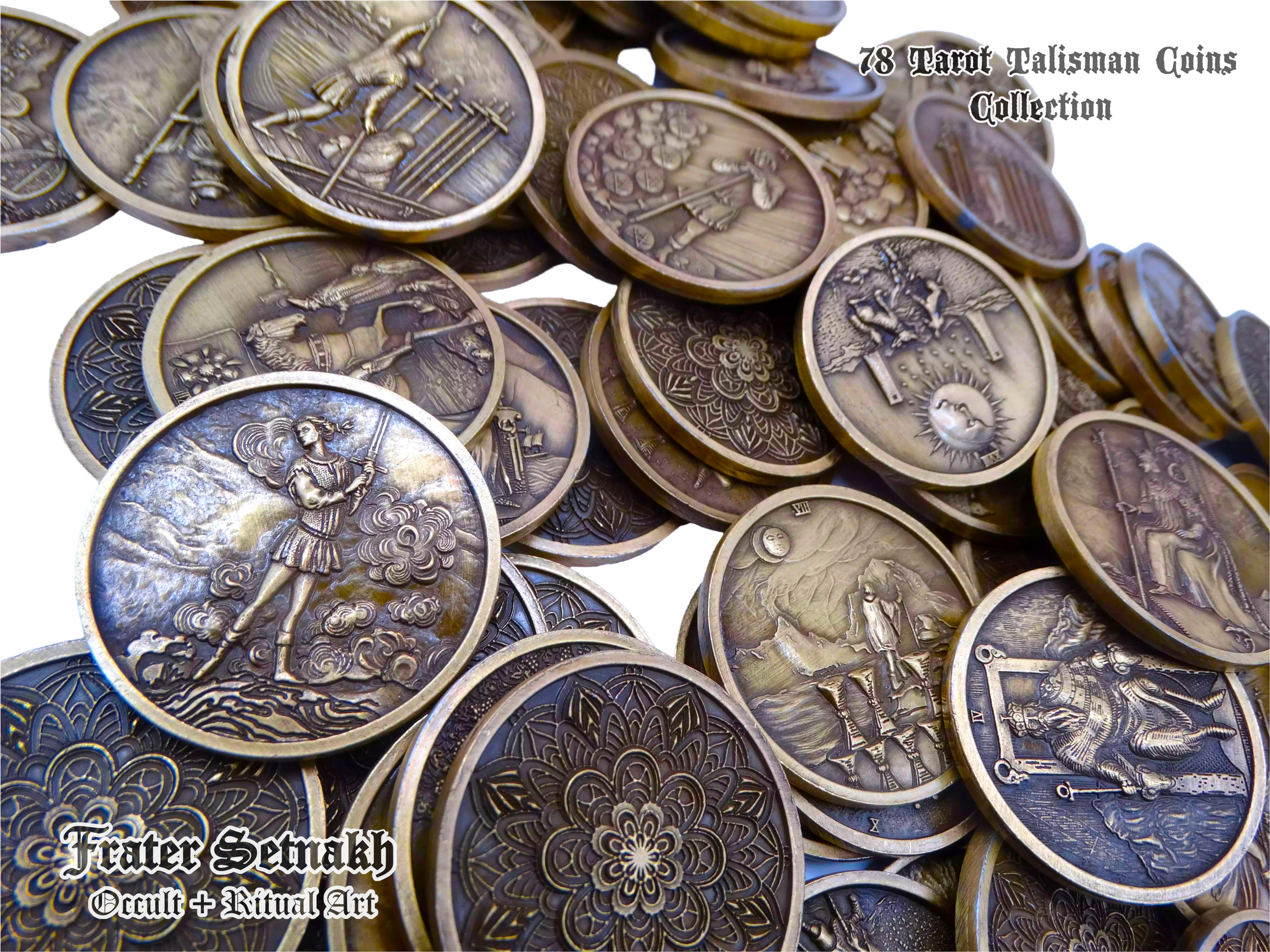 Tarot Coin Collection – World’s First Complete Rider–Waite Inspired Coin Set by Frater Setnakh – PRE-ORDERS - Shipping in Deceber '25 - Divination Coins - Oracle Coins