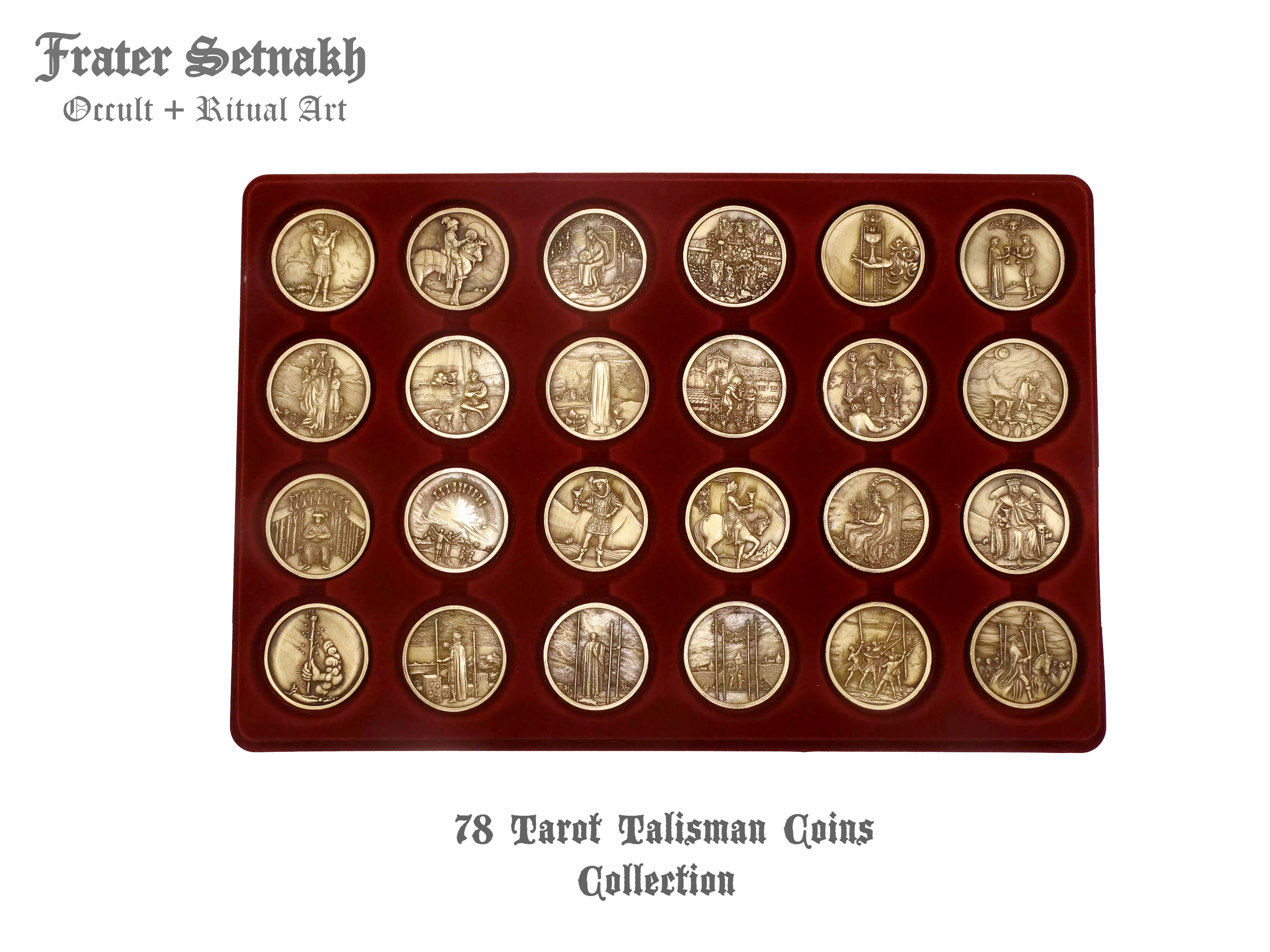 Tarot Coin Collection – World’s First Complete Rider–Waite Inspired Coin Set by Frater Setnakh – PRE-ORDERS - Shipping in Deceber '25 - Divination Coins - Oracle Coins