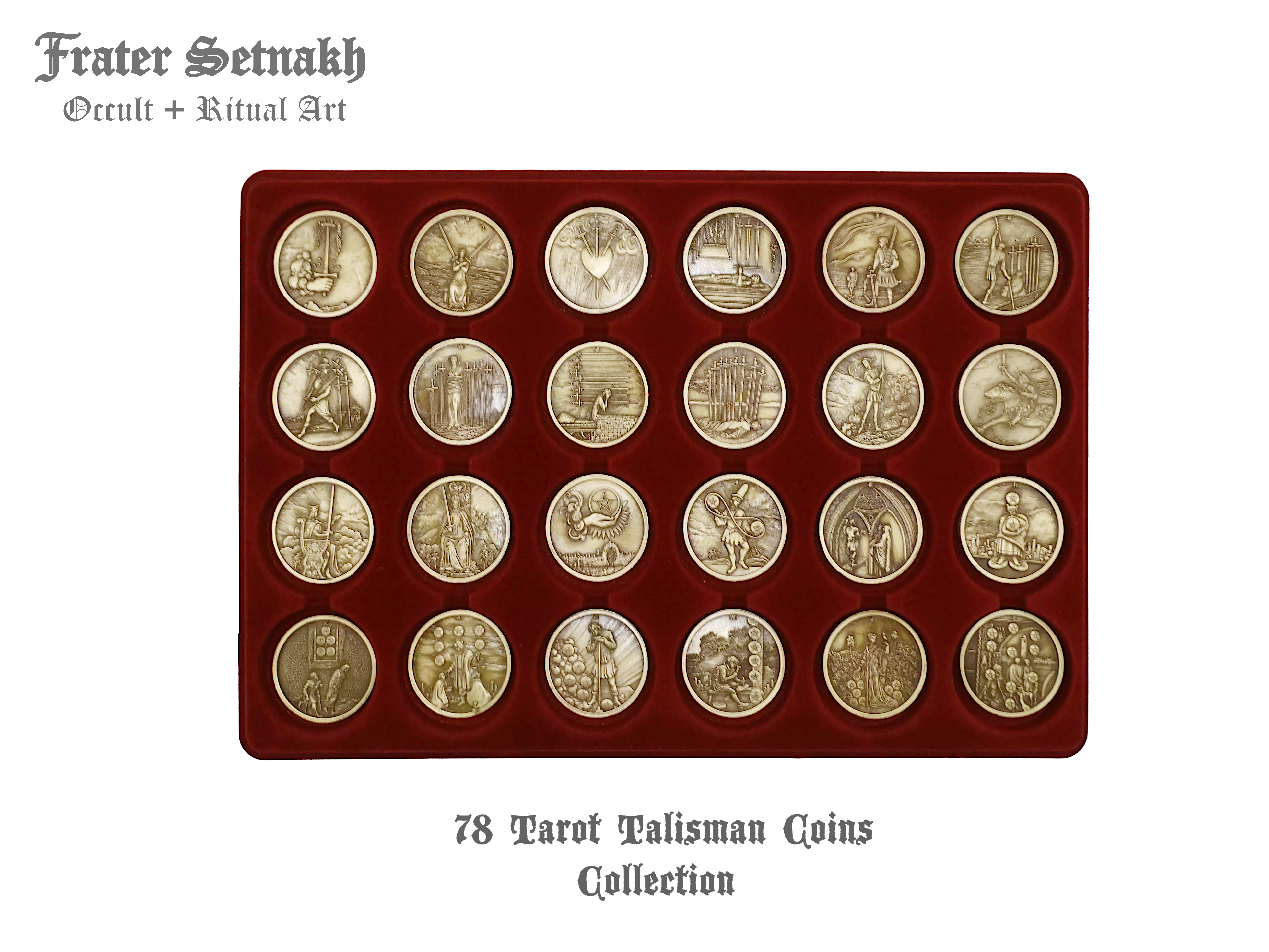 Tarot Coin Collection – World’s First Complete Rider–Waite Inspired Coin Set by Frater Setnakh – PRE-ORDERS - Shipping in Deceber '25 - Divination Coins - Oracle Coins