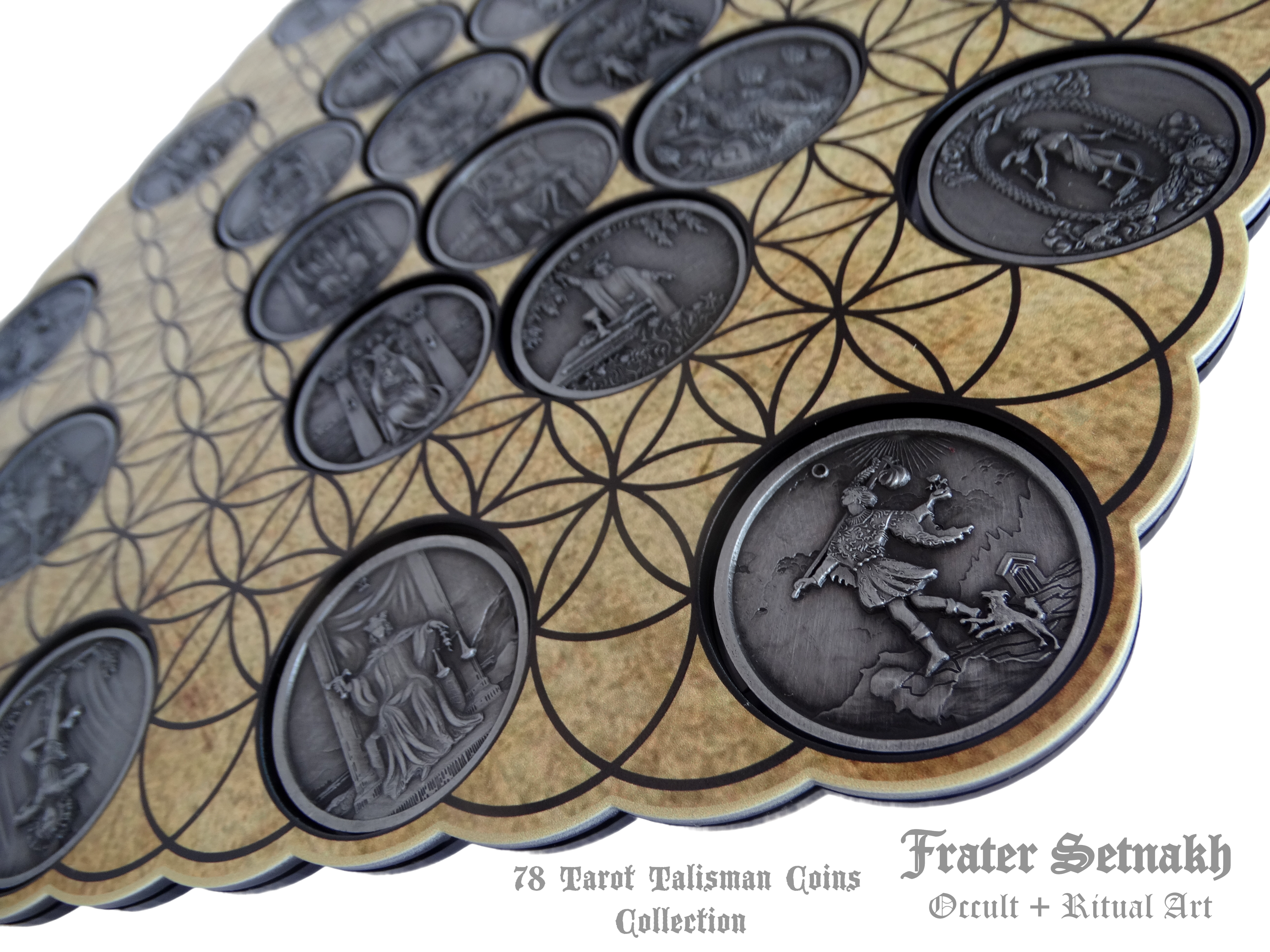 Tarot Coin Collection – World’s First Complete Rider–Waite Inspired Coin Set by Frater Setnakh – PRE-ORDERS - Shipping in October '25 - Divination Coins - Oracle Coins