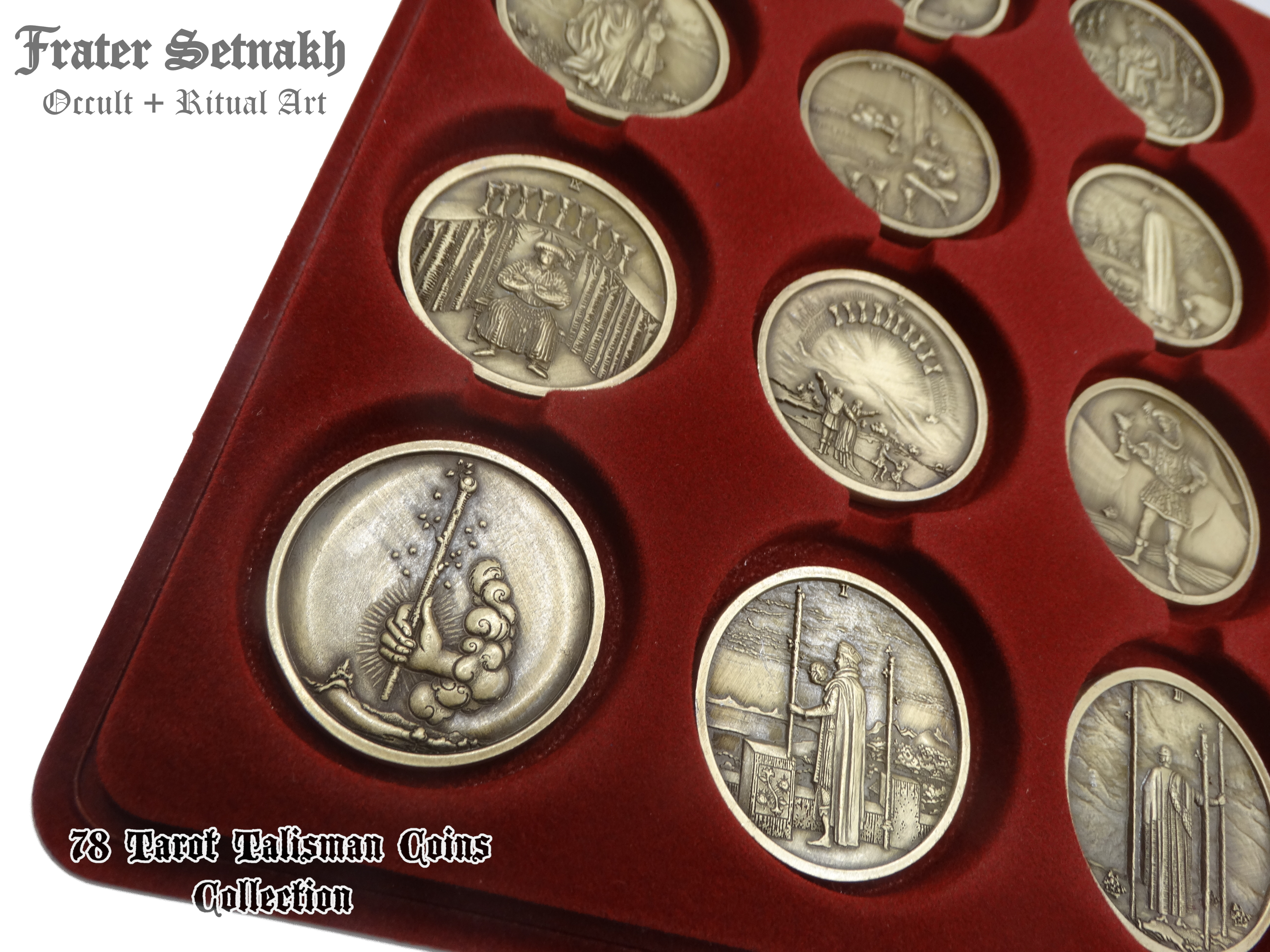 Tarot Coin Collection – World’s First Complete Rider–Waite Inspired Coin Set by Frater Setnakh – PRE-ORDERS - Shipping in Deceber '25 - Divination Coins - Oracle Coins