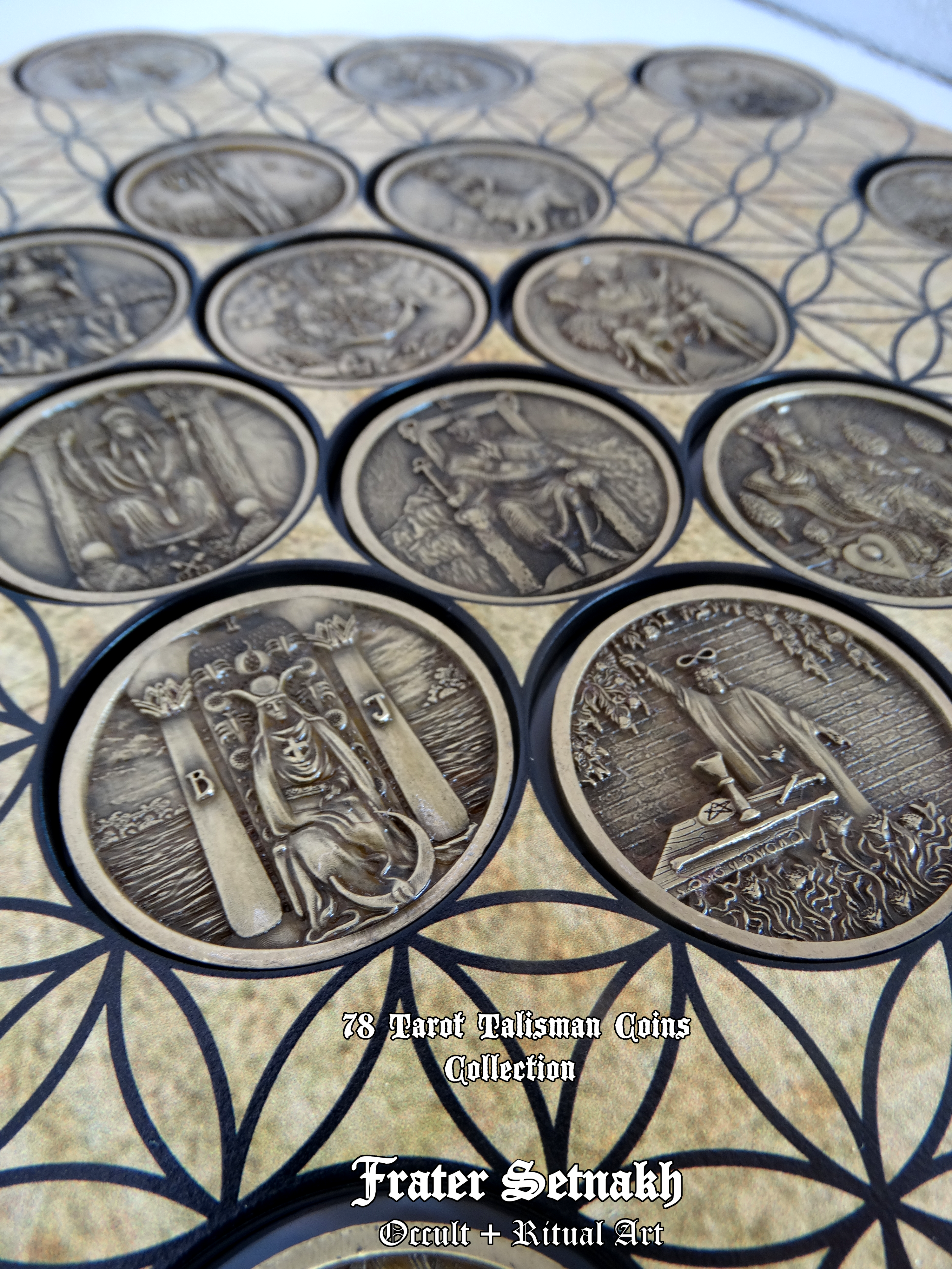 Tarot Coin Collection – World’s First Complete Rider–Waite Inspired Coin Set by Frater Setnakh – PRE-ORDERS - Shipping in October '25 - Divination Coins - Oracle Coins