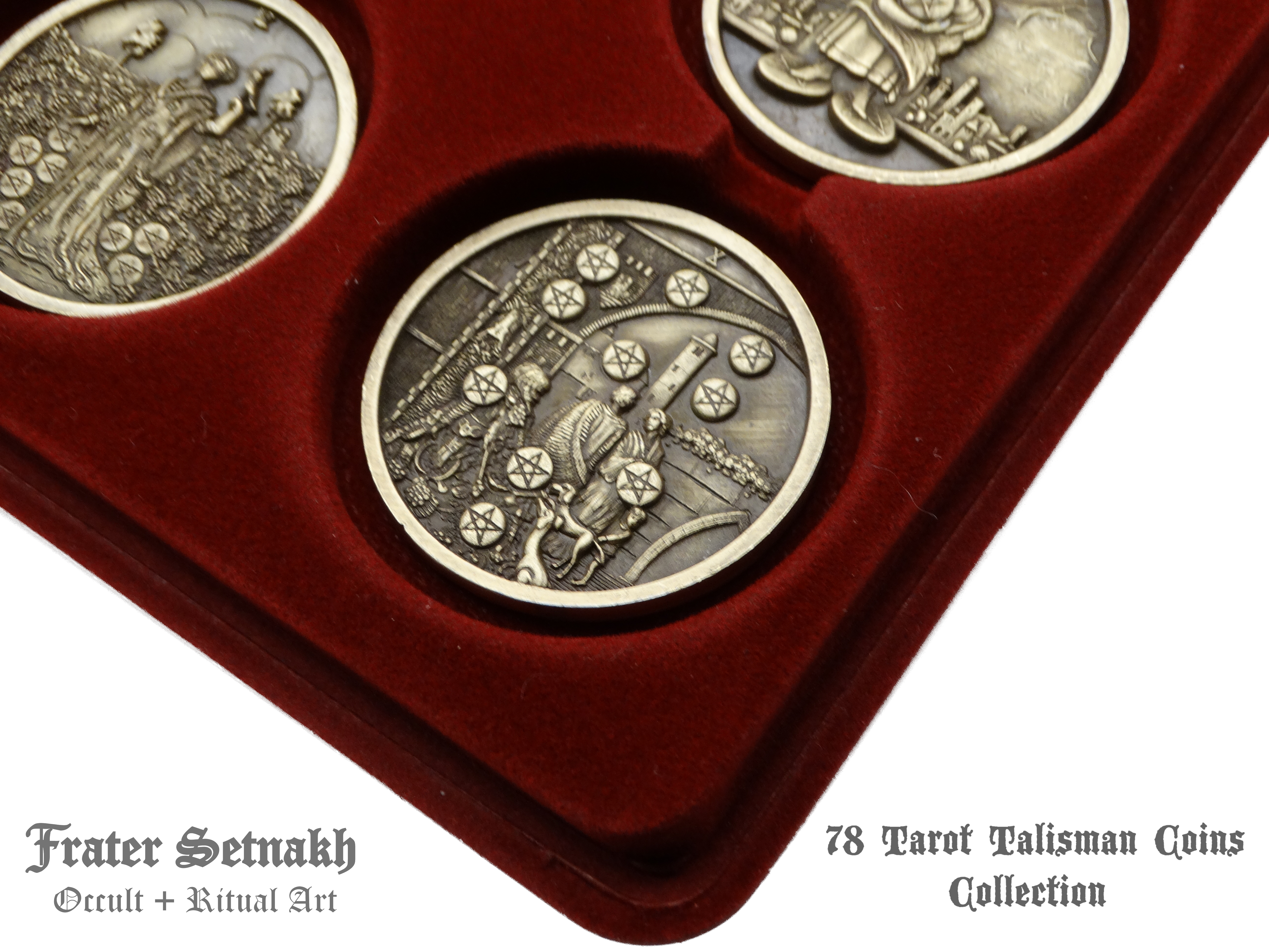 Tarot Coin Collection – World’s First Complete Rider–Waite Inspired Coin Set by Frater Setnakh – PRE-ORDERS - Shipping in Deceber '25 - Divination Coins - Oracle Coins